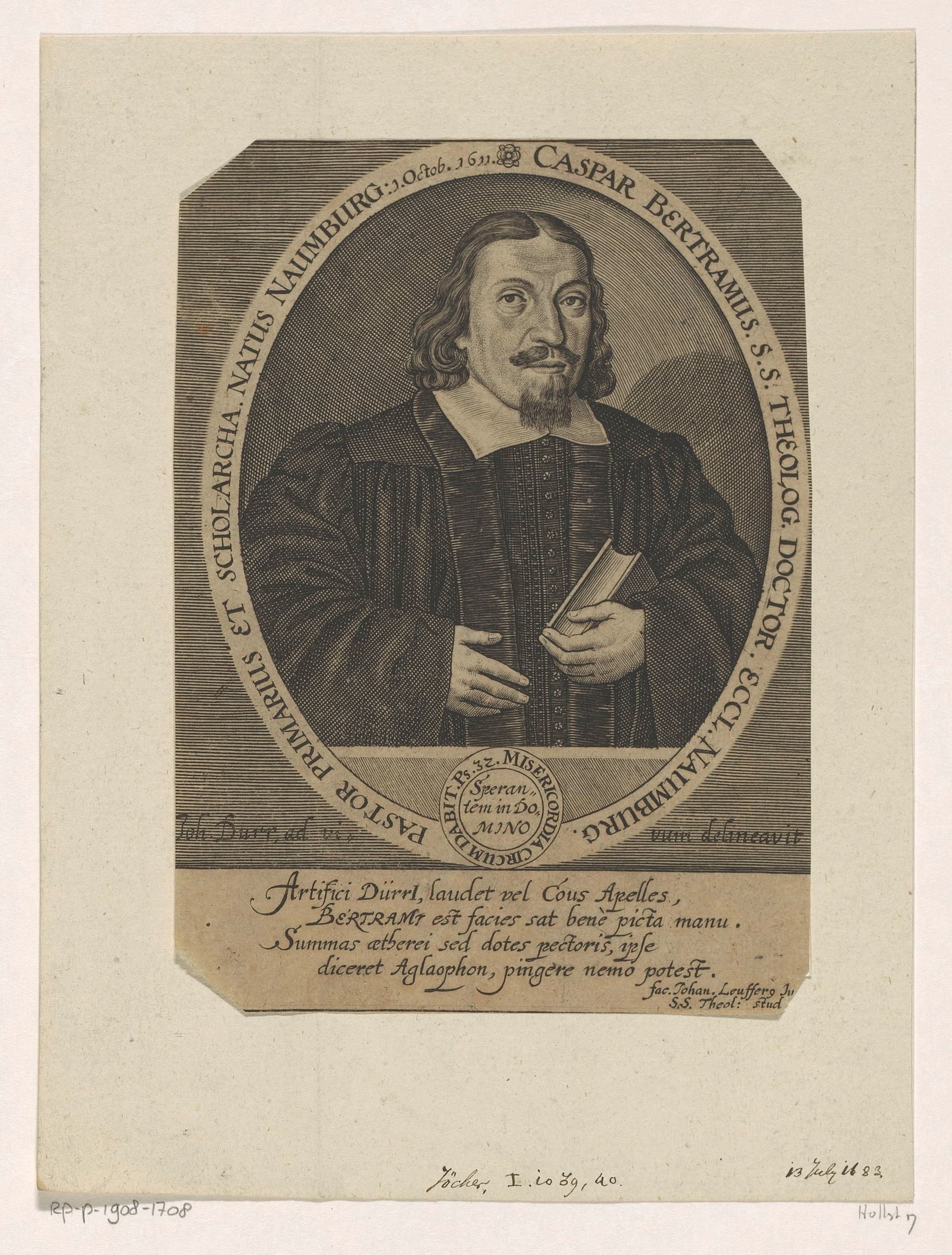 Portret van Caspar Bertram