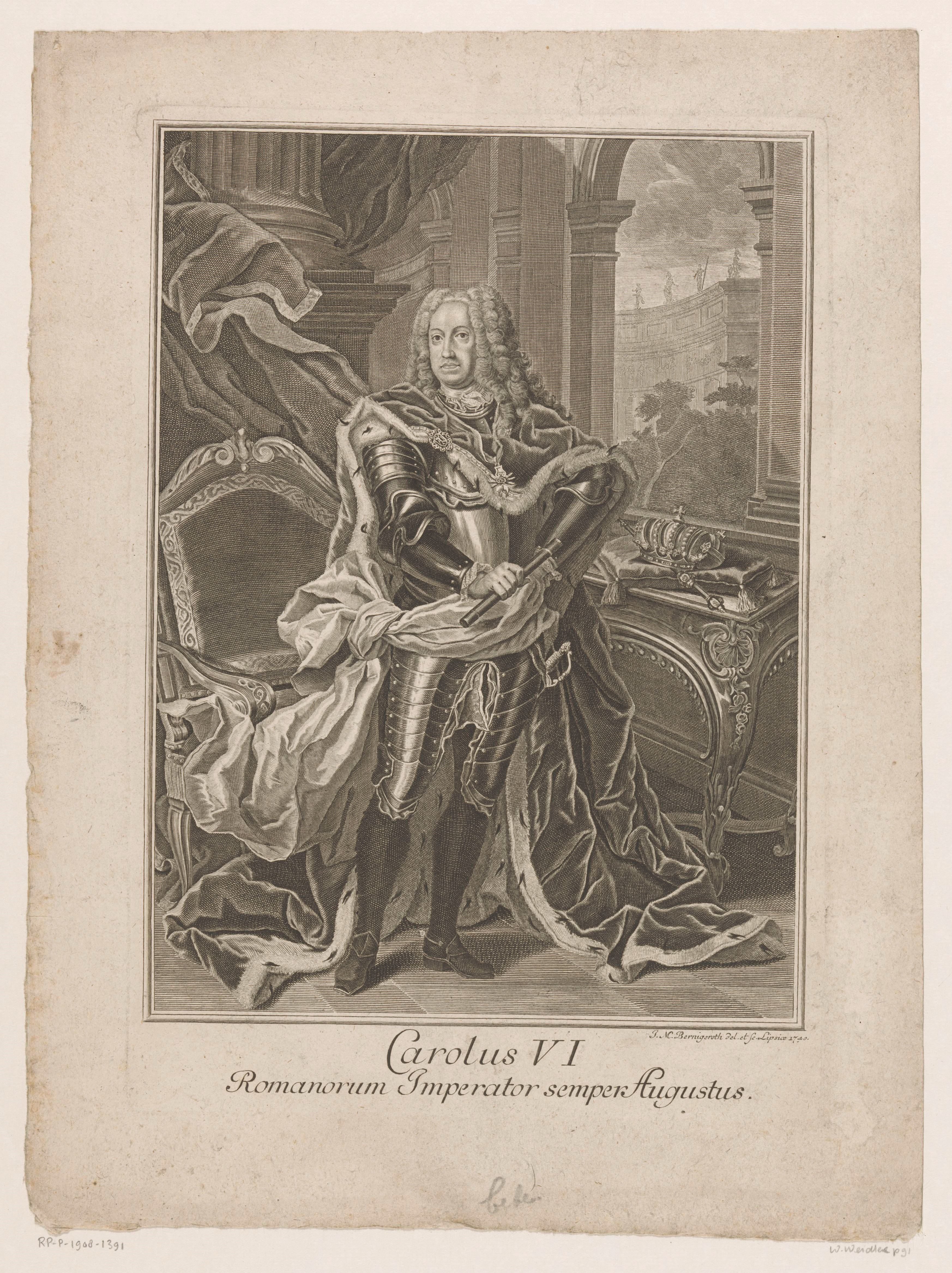 Portret van keizer Karel VI