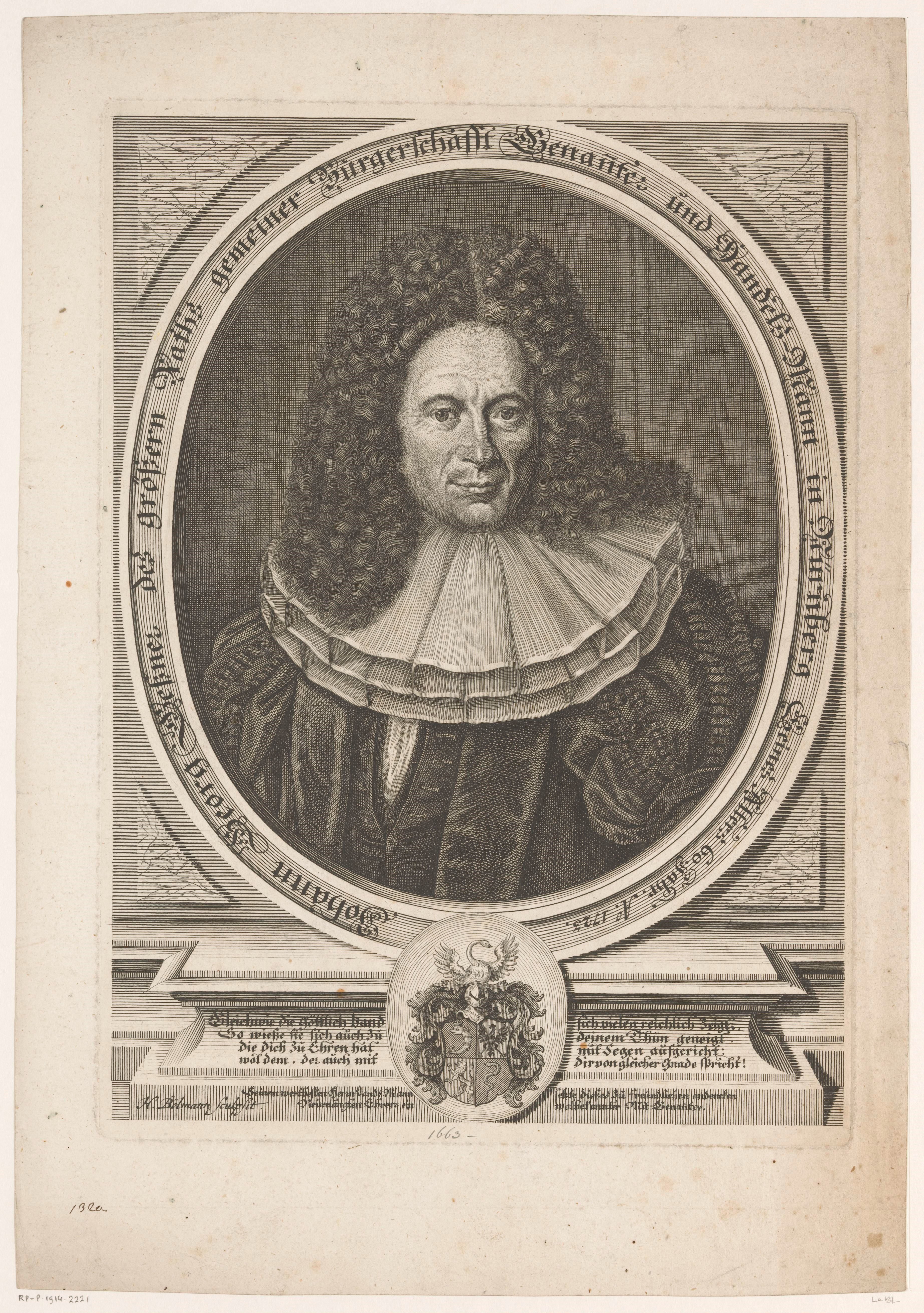 Portret van Johann Georg Gessner