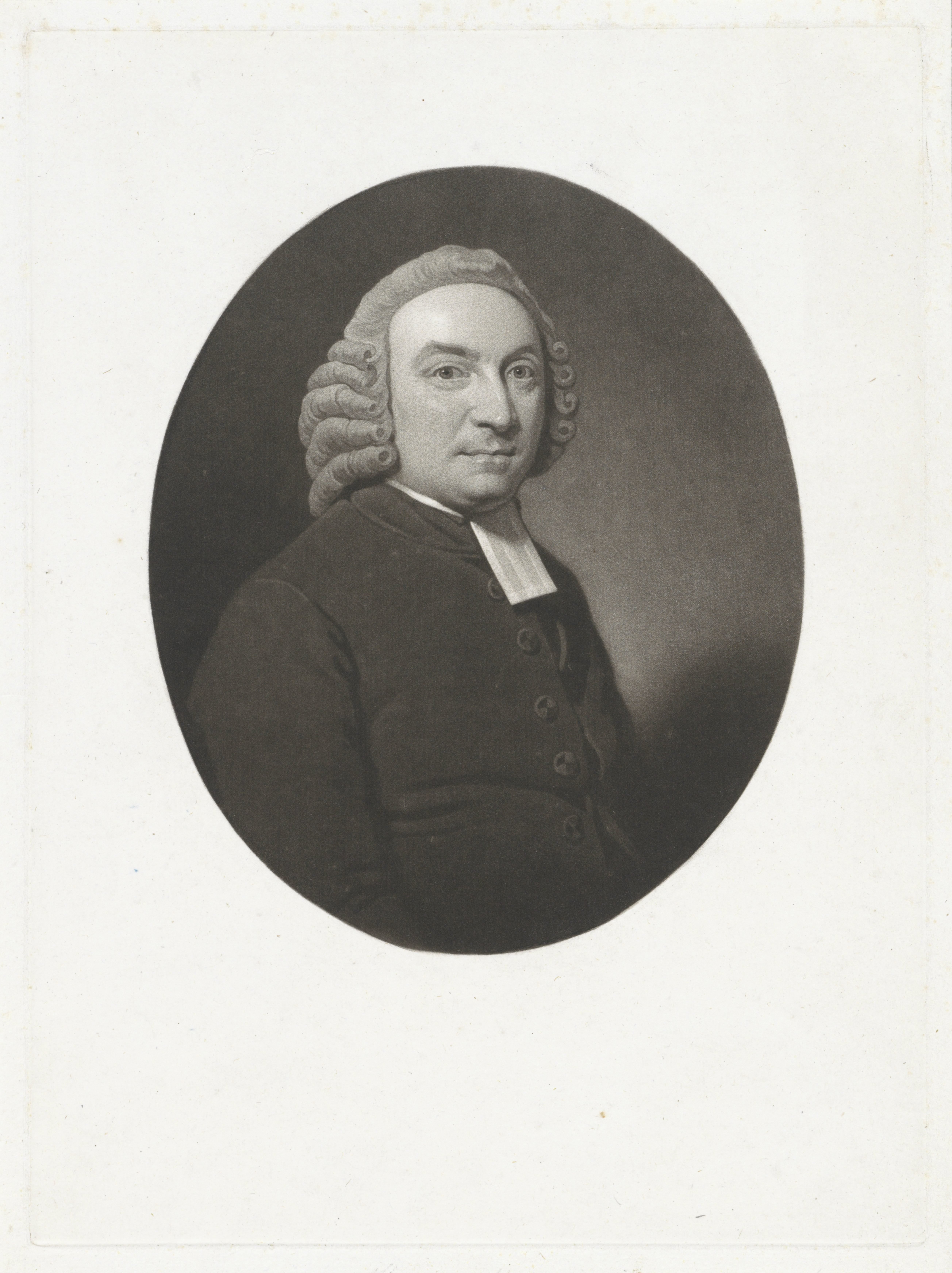 Portret van de predikant Hendrik Husly Viervant