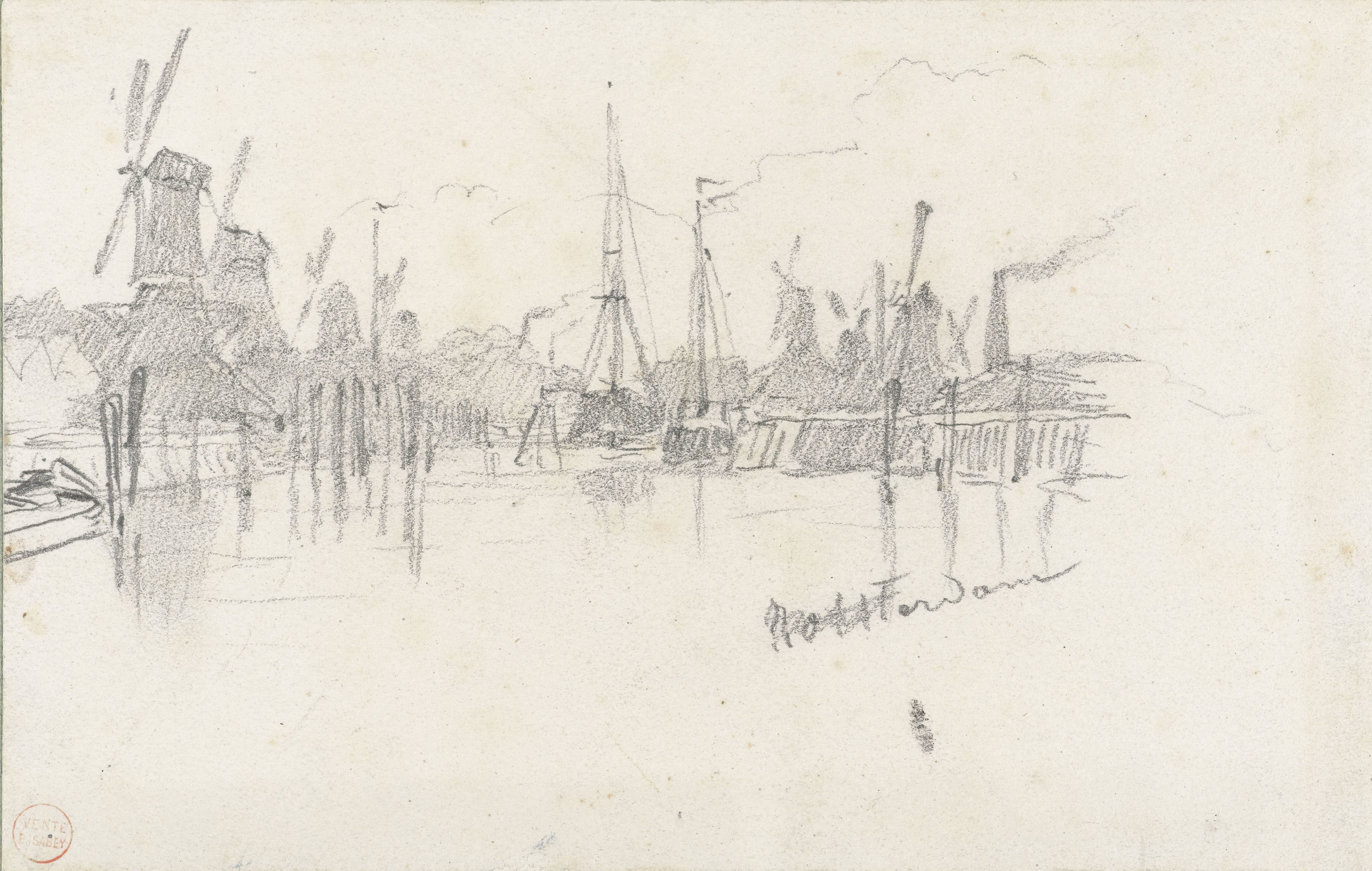 Molens aan de haven van Rotterdam