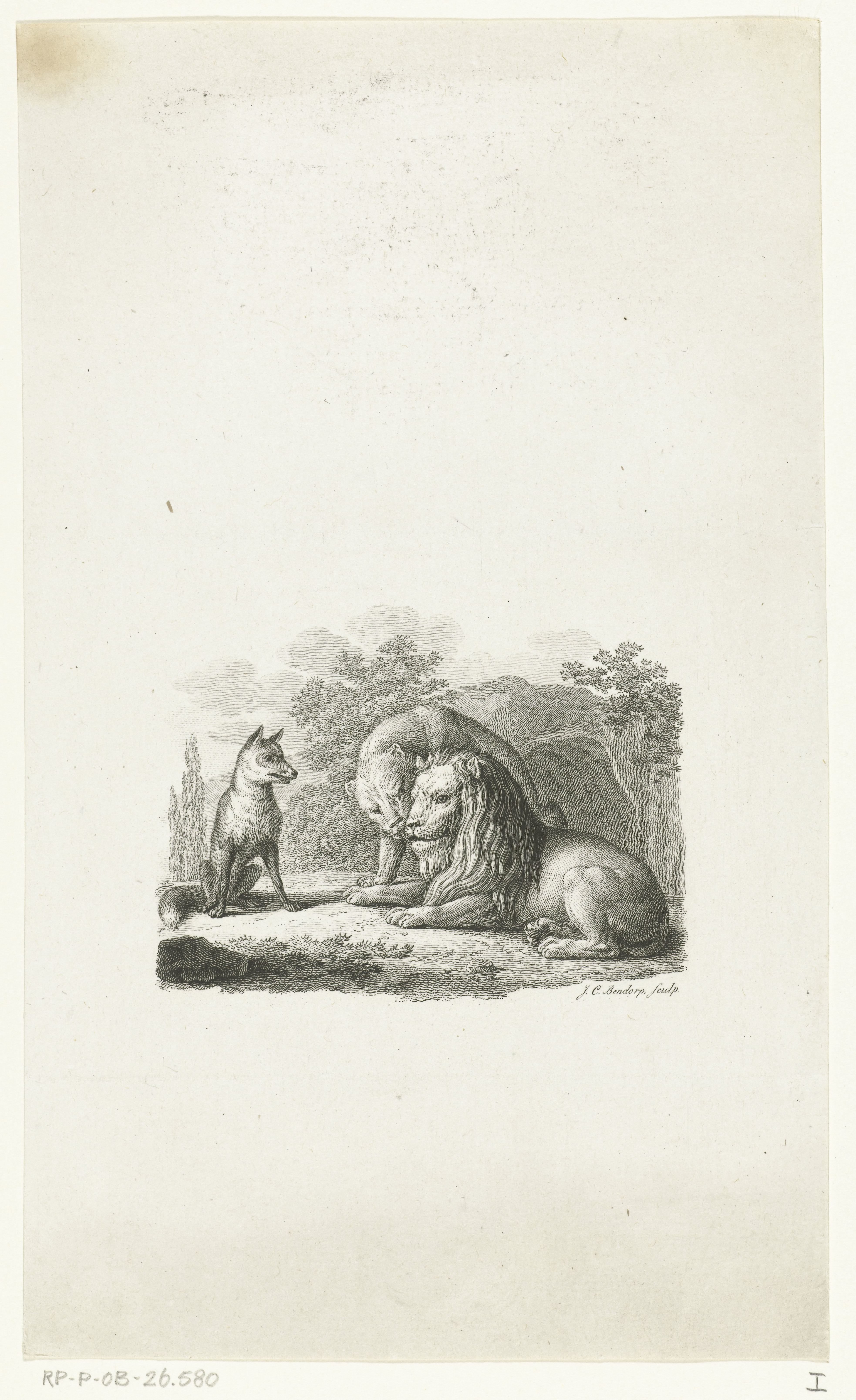 Reinaert de vos belooft de leeuw geschenken