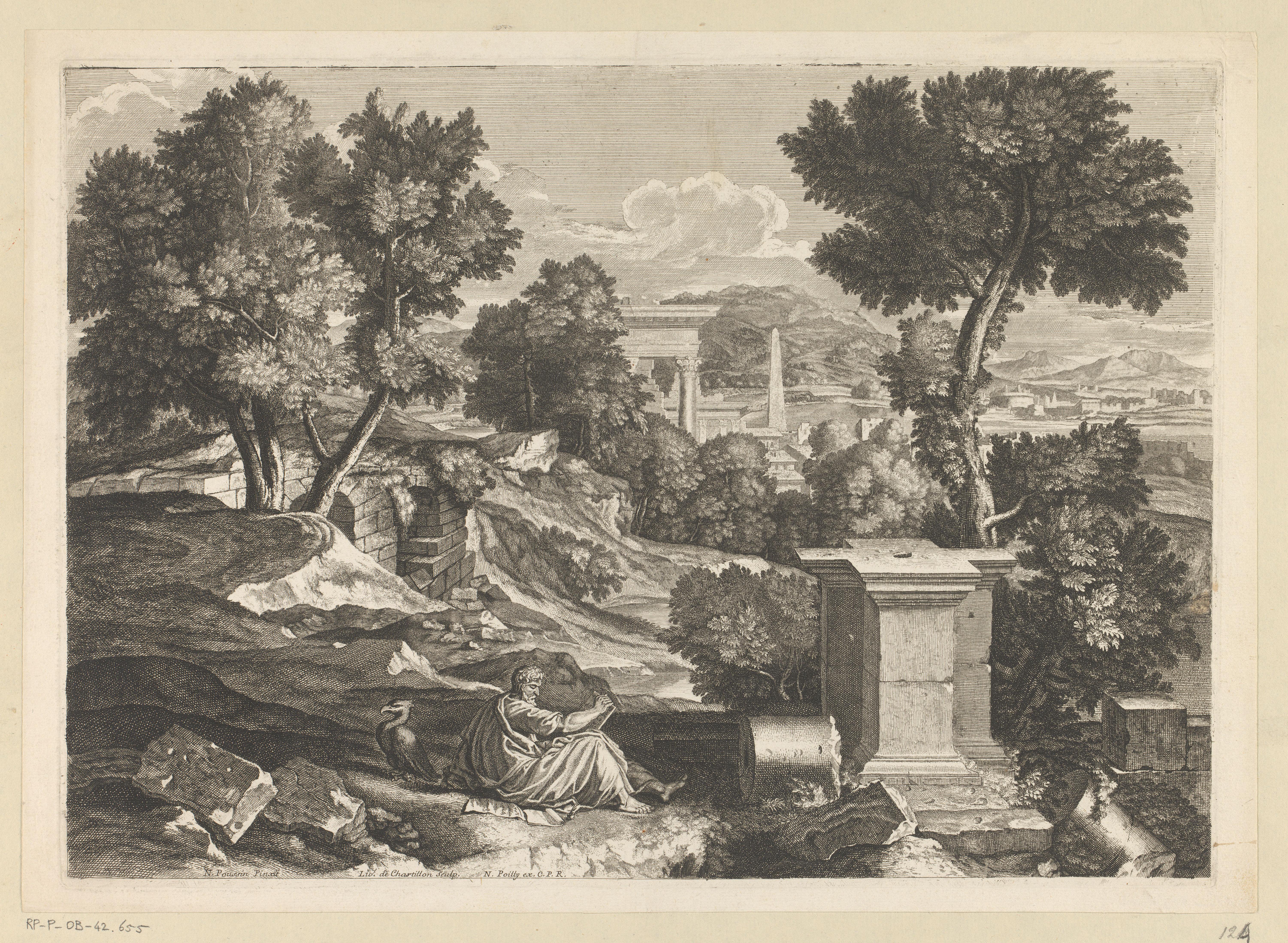 Landschap met de apostel Johannes