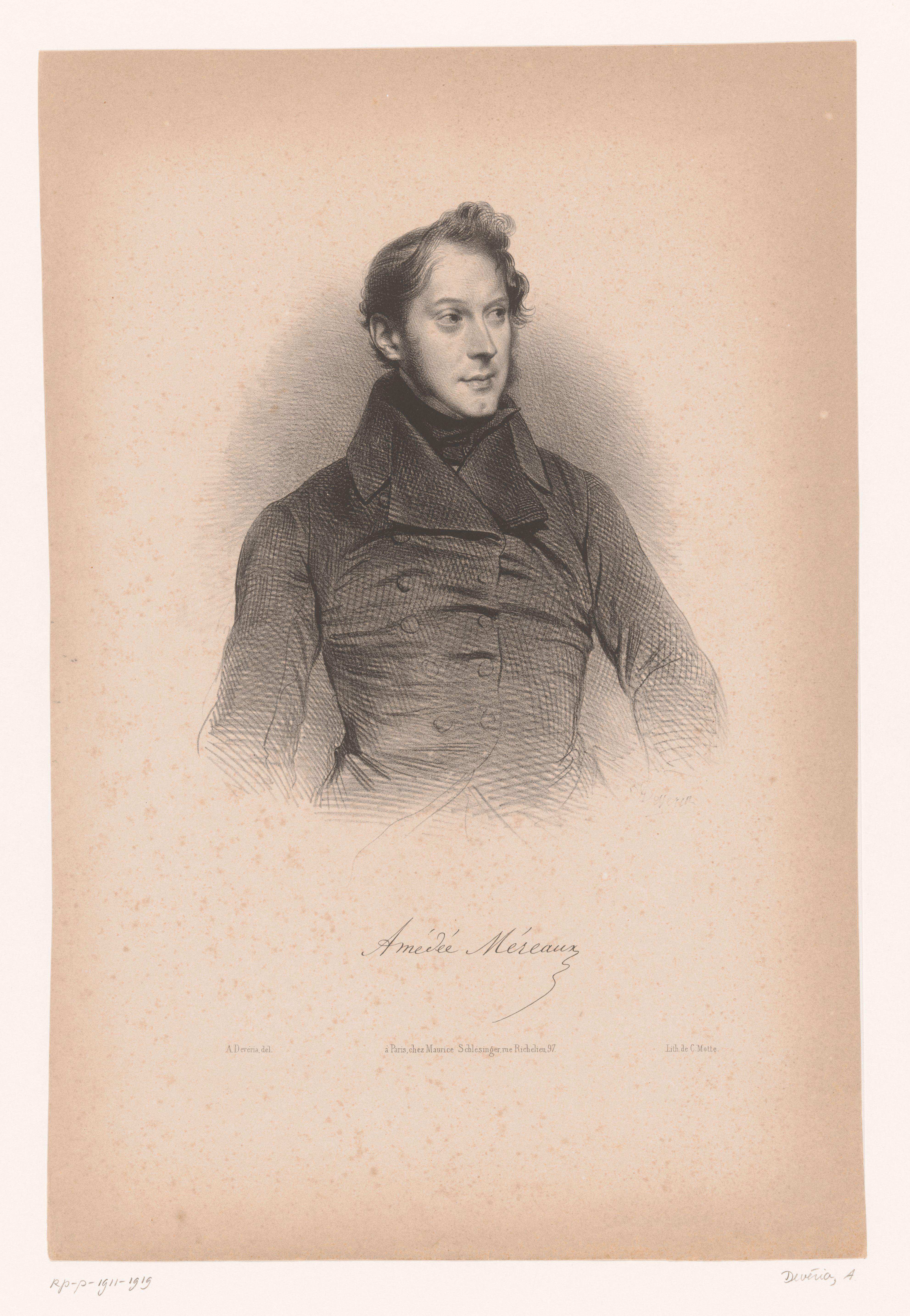 Portret van Amédée Méreaux