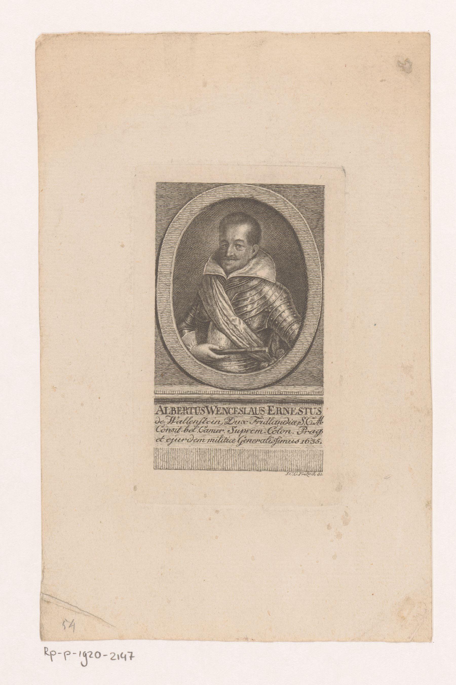 Portret van Albrecht von Wallenstein