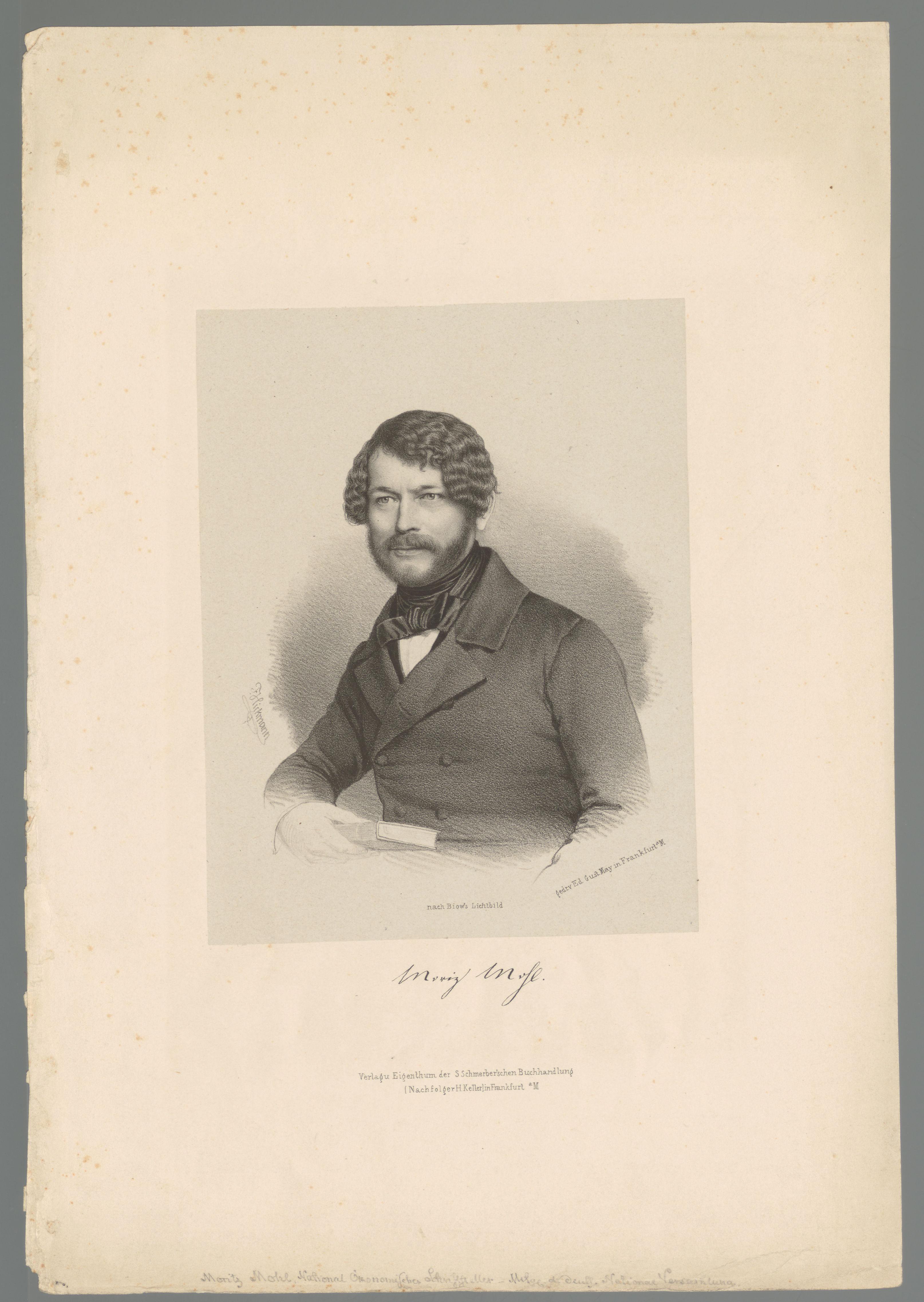 Portret van Moritz Mohl