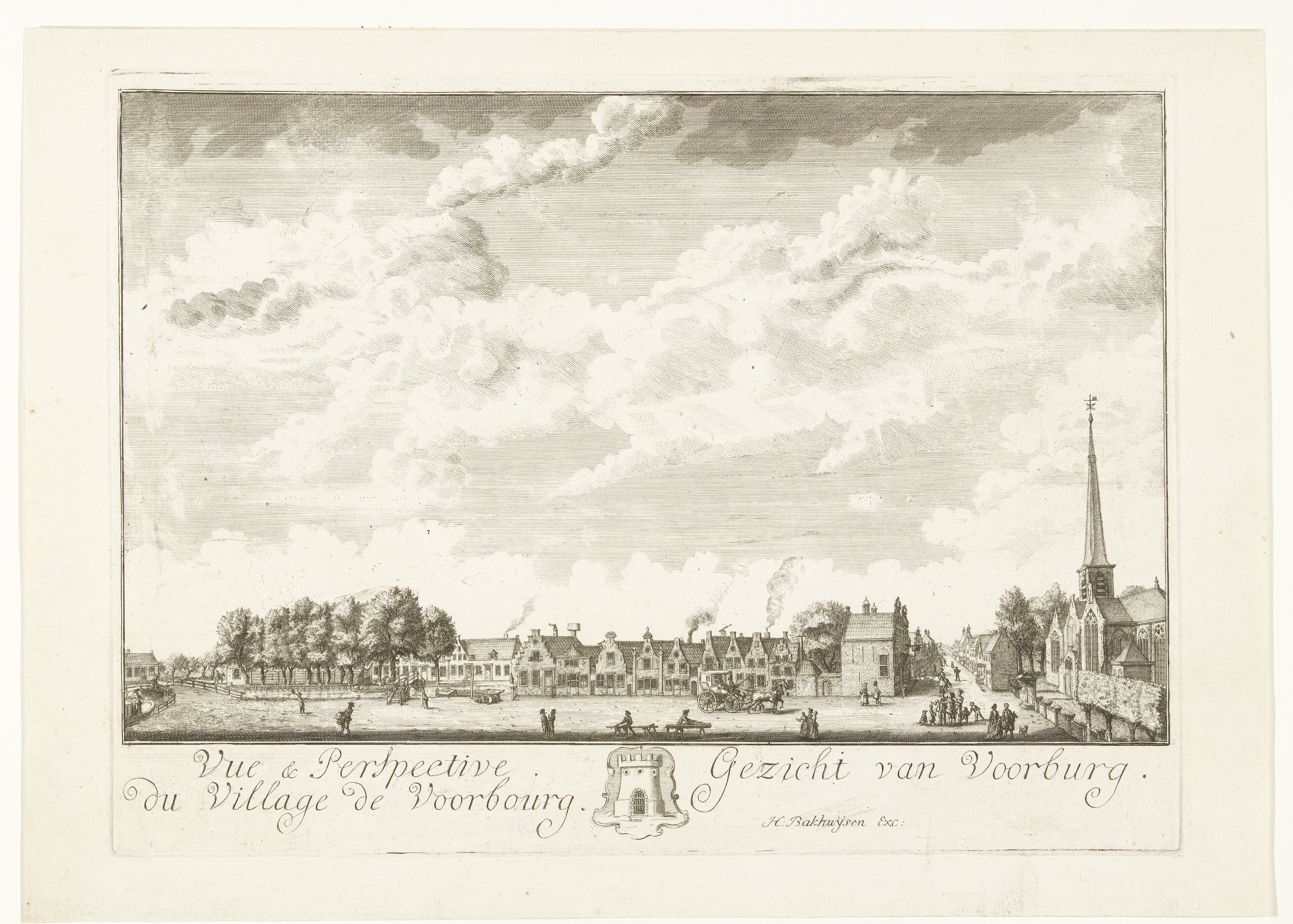Gezicht op Voorburg