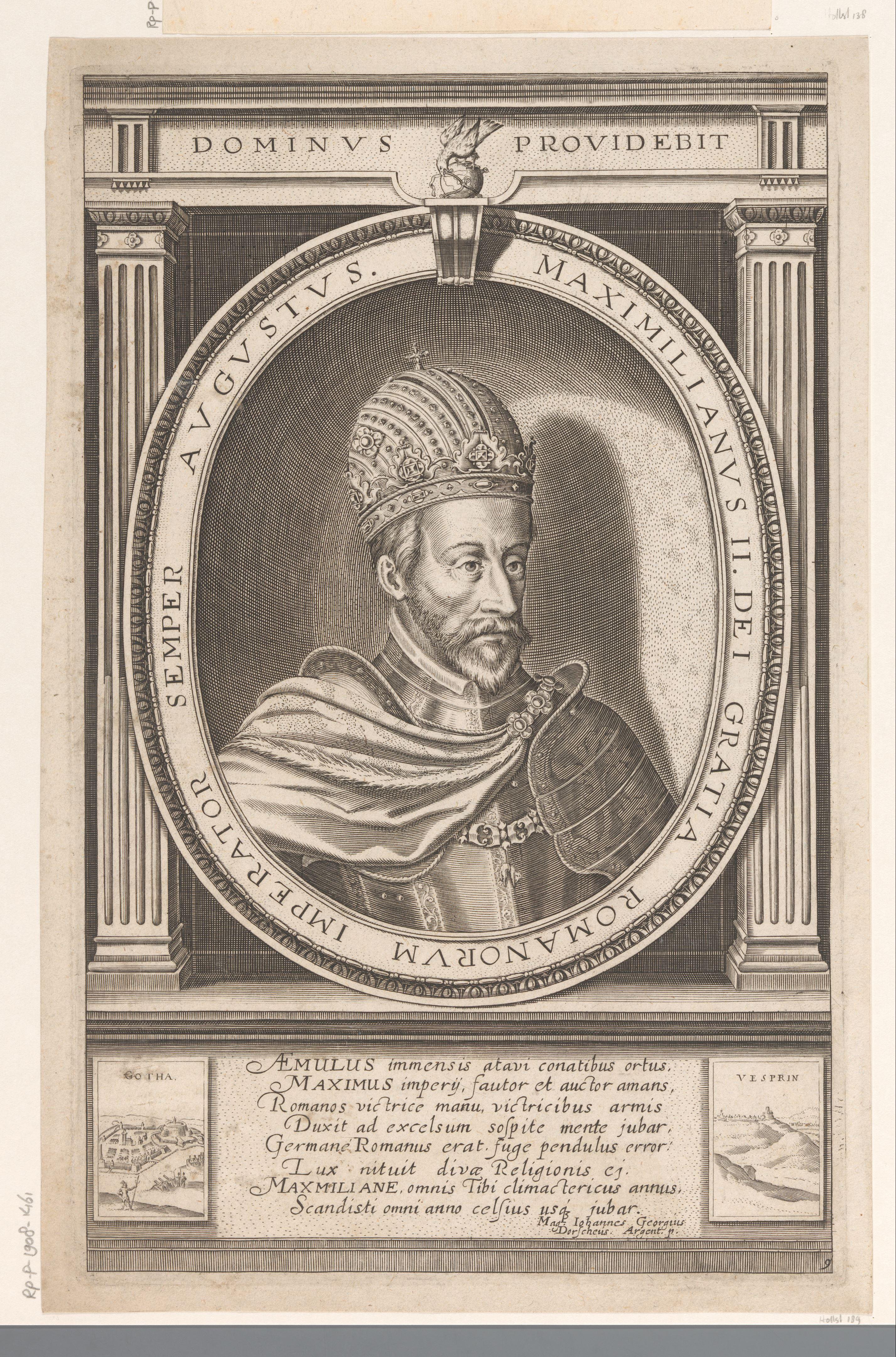 Portret van keizer Maximiliaan II