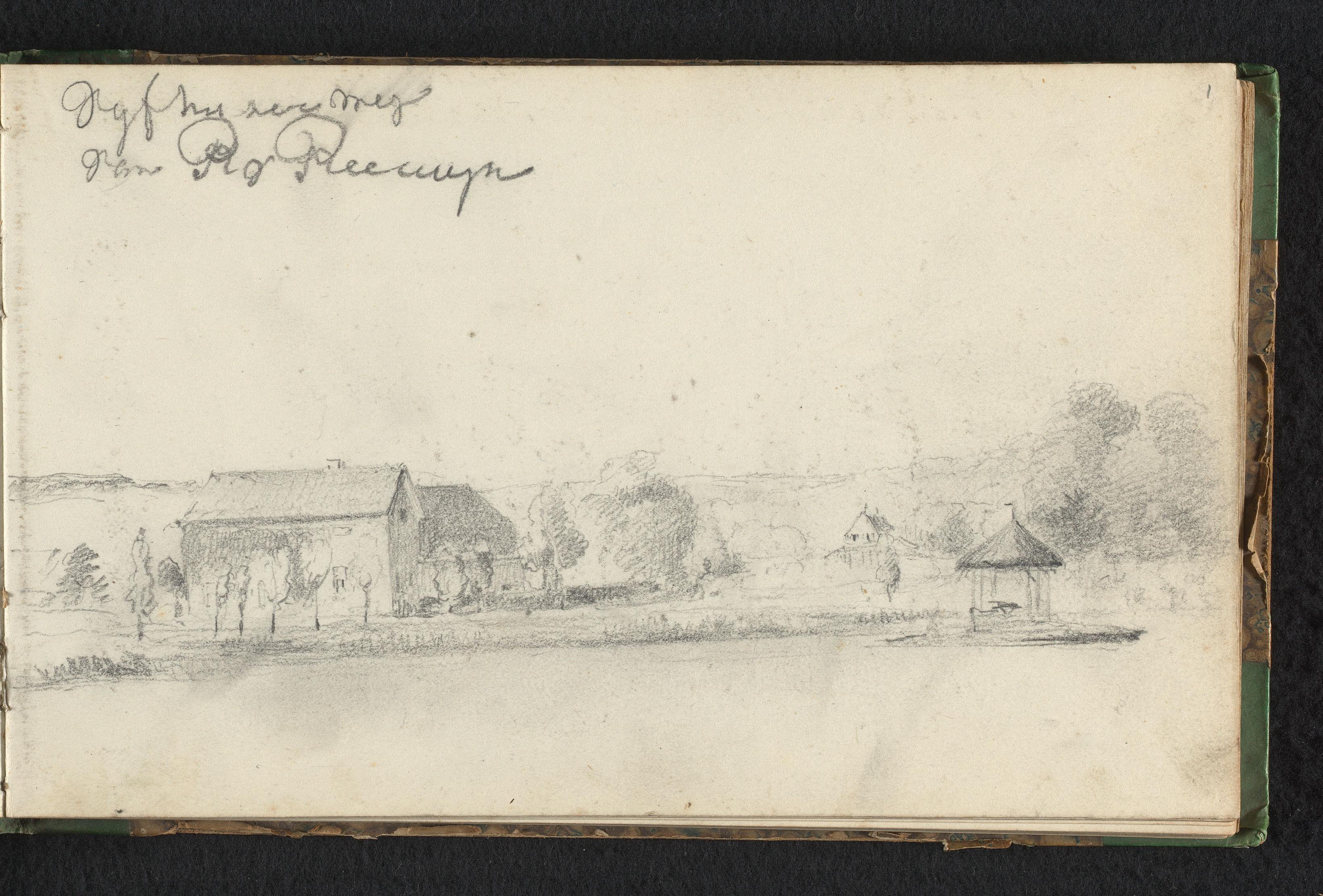 Landschap met boerderij