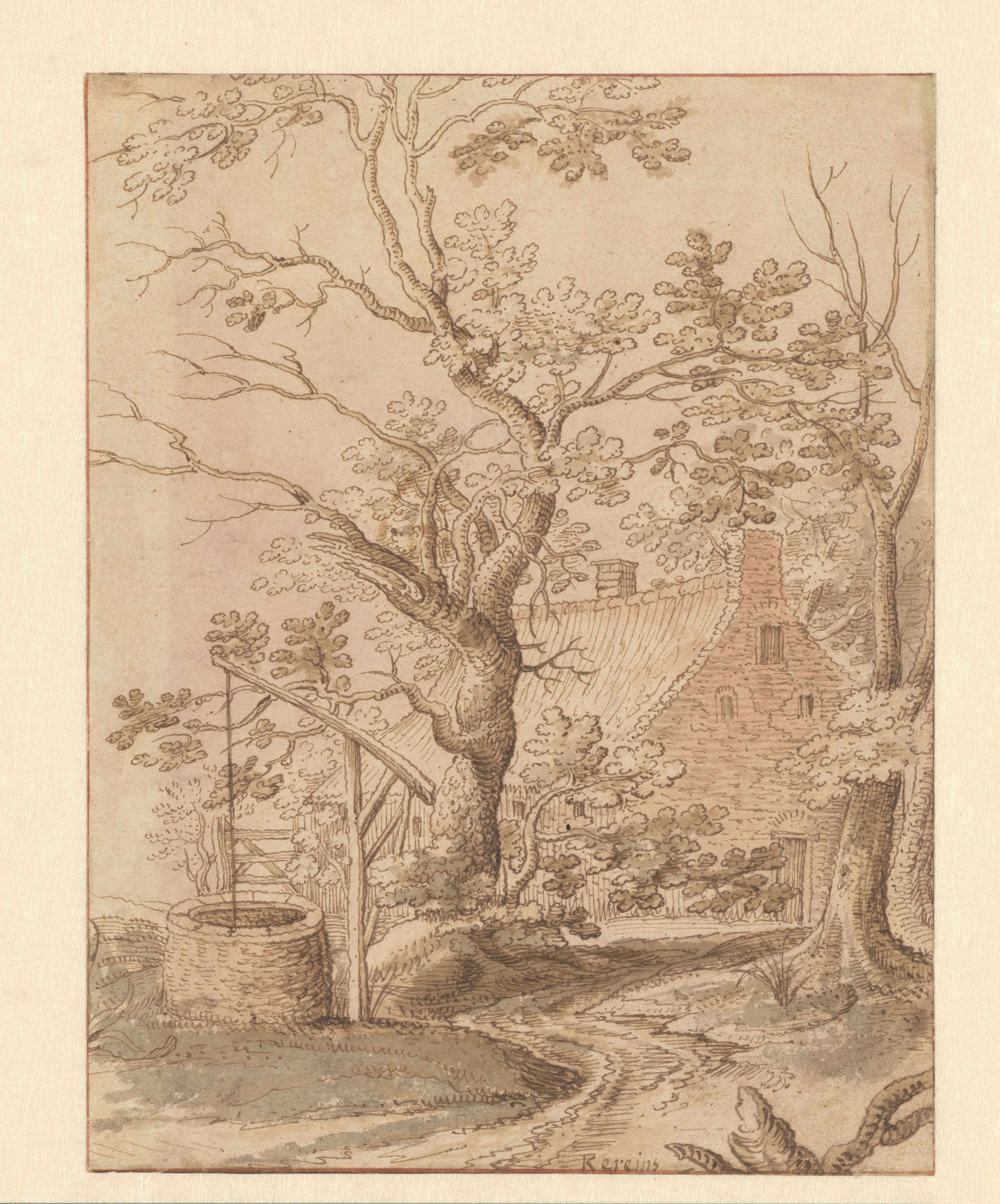 Wooded Landscape with a Farmhouse