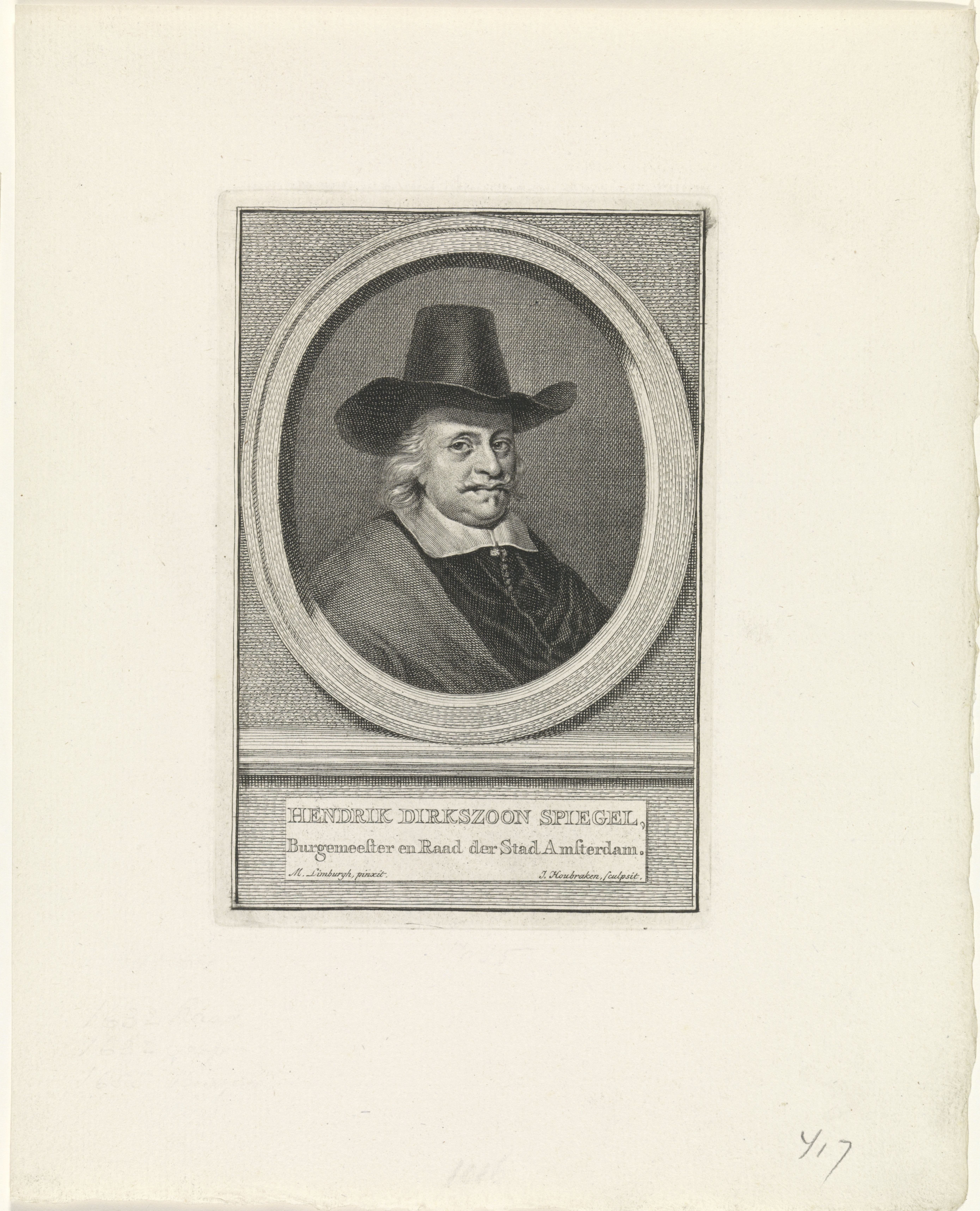 Portret van Hendrick Dircksz. Spiegel