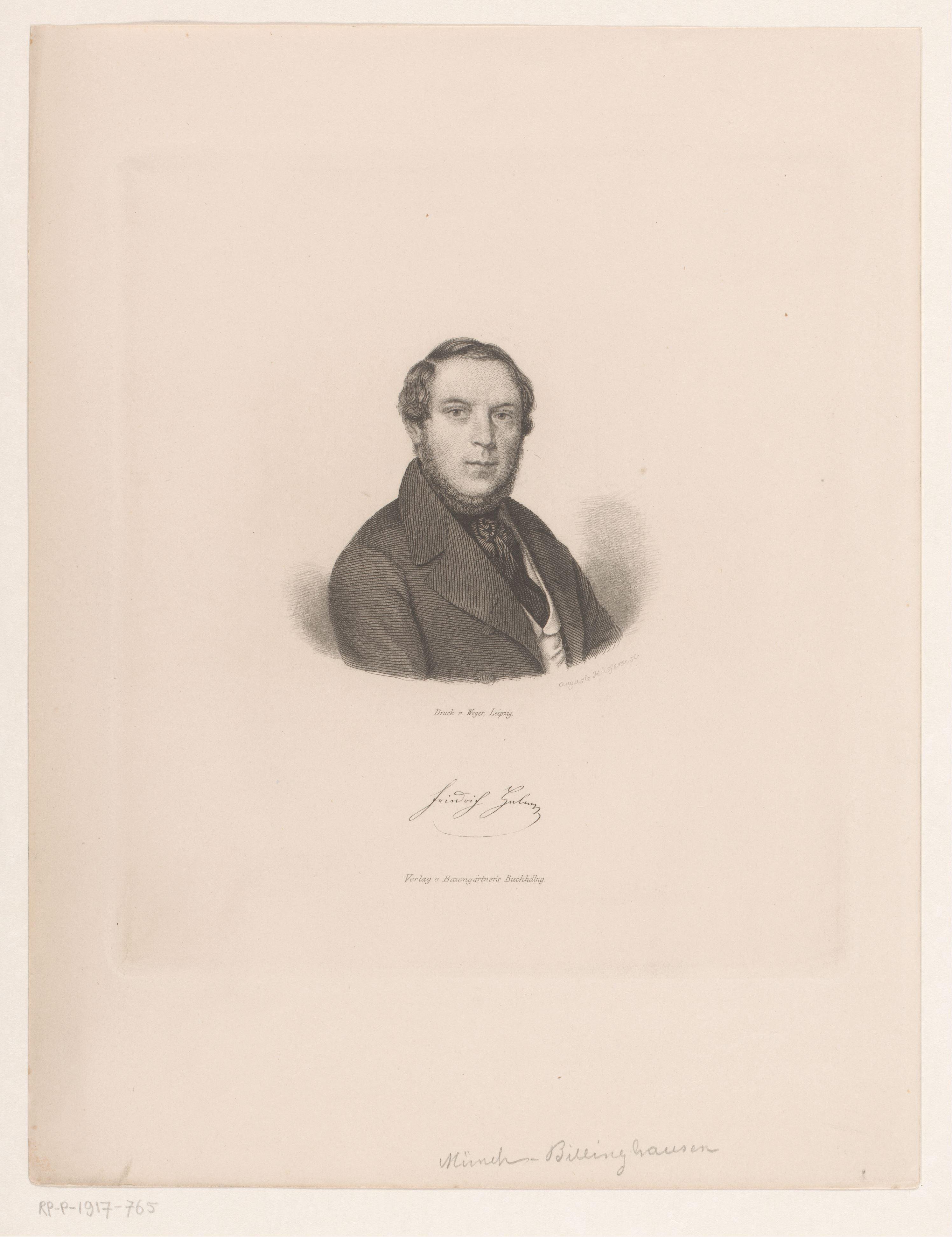 Portret van Friedrich Halm