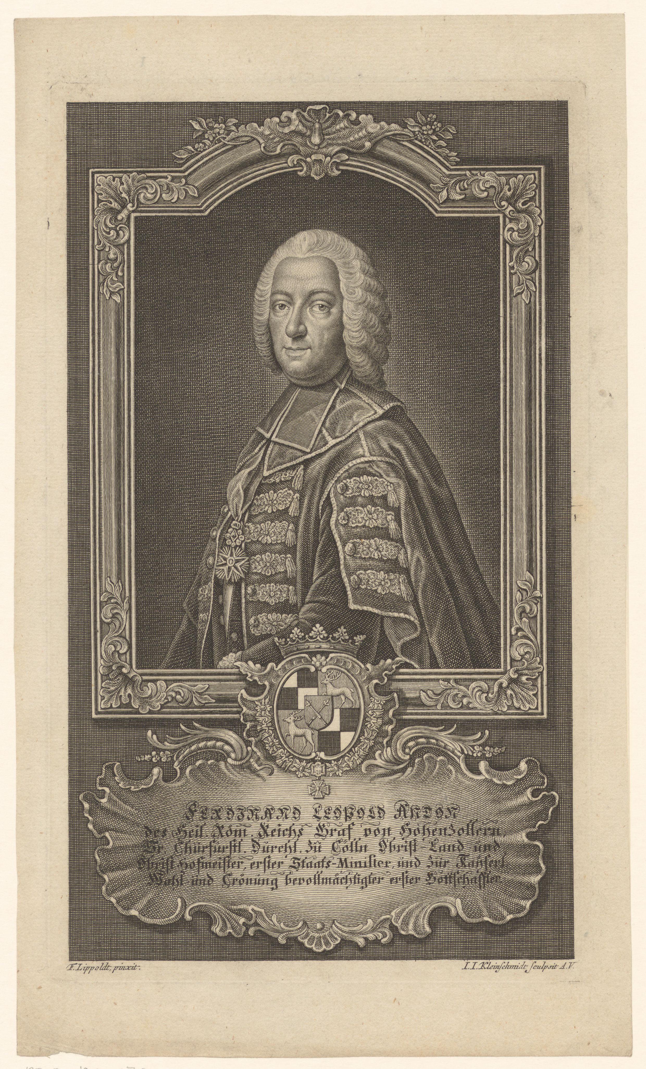 Portret van Ferdinand Leopold Anton von Hohenzollern-Sigmaringen
