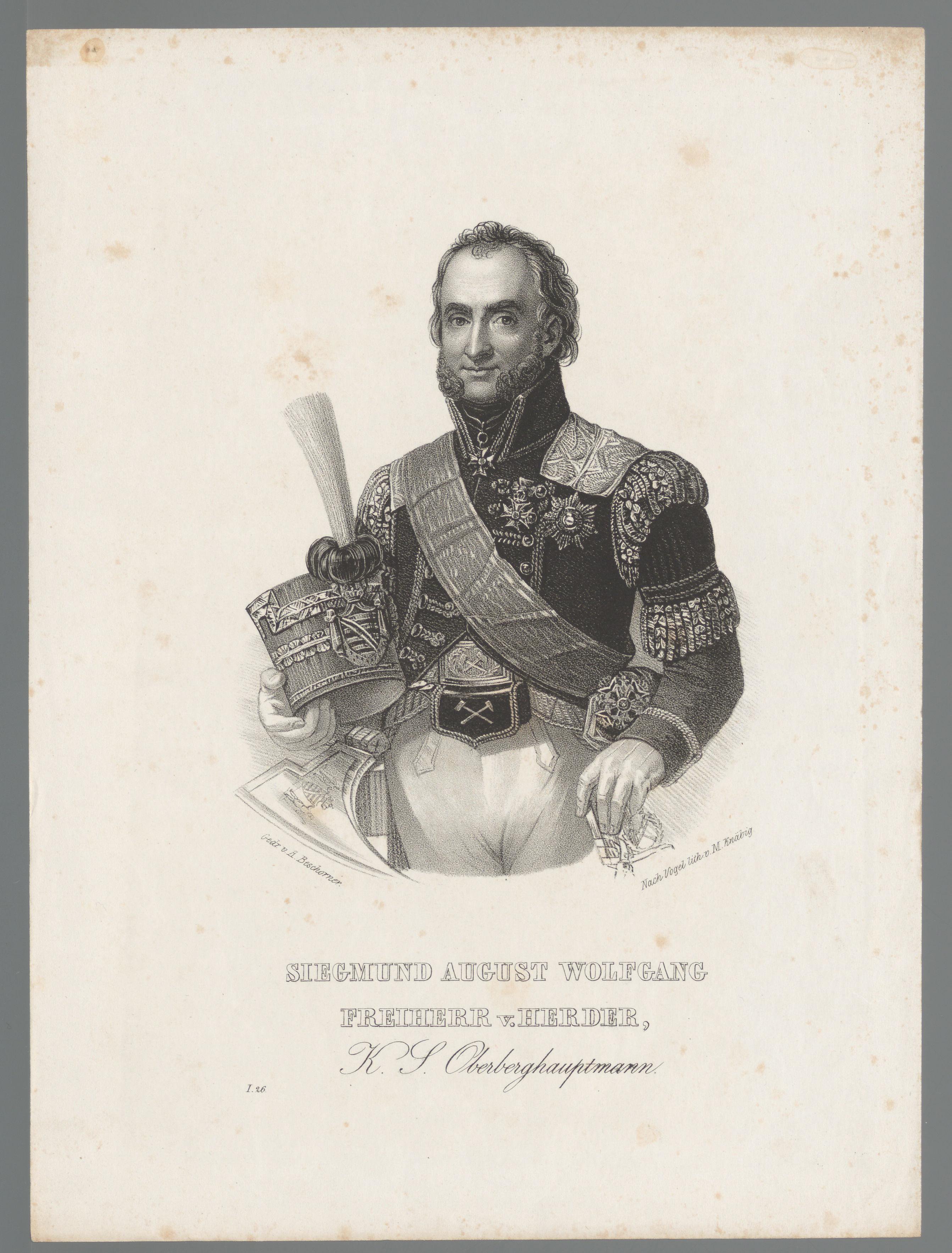 Portret van Siegmund August Wolfgang von Herder