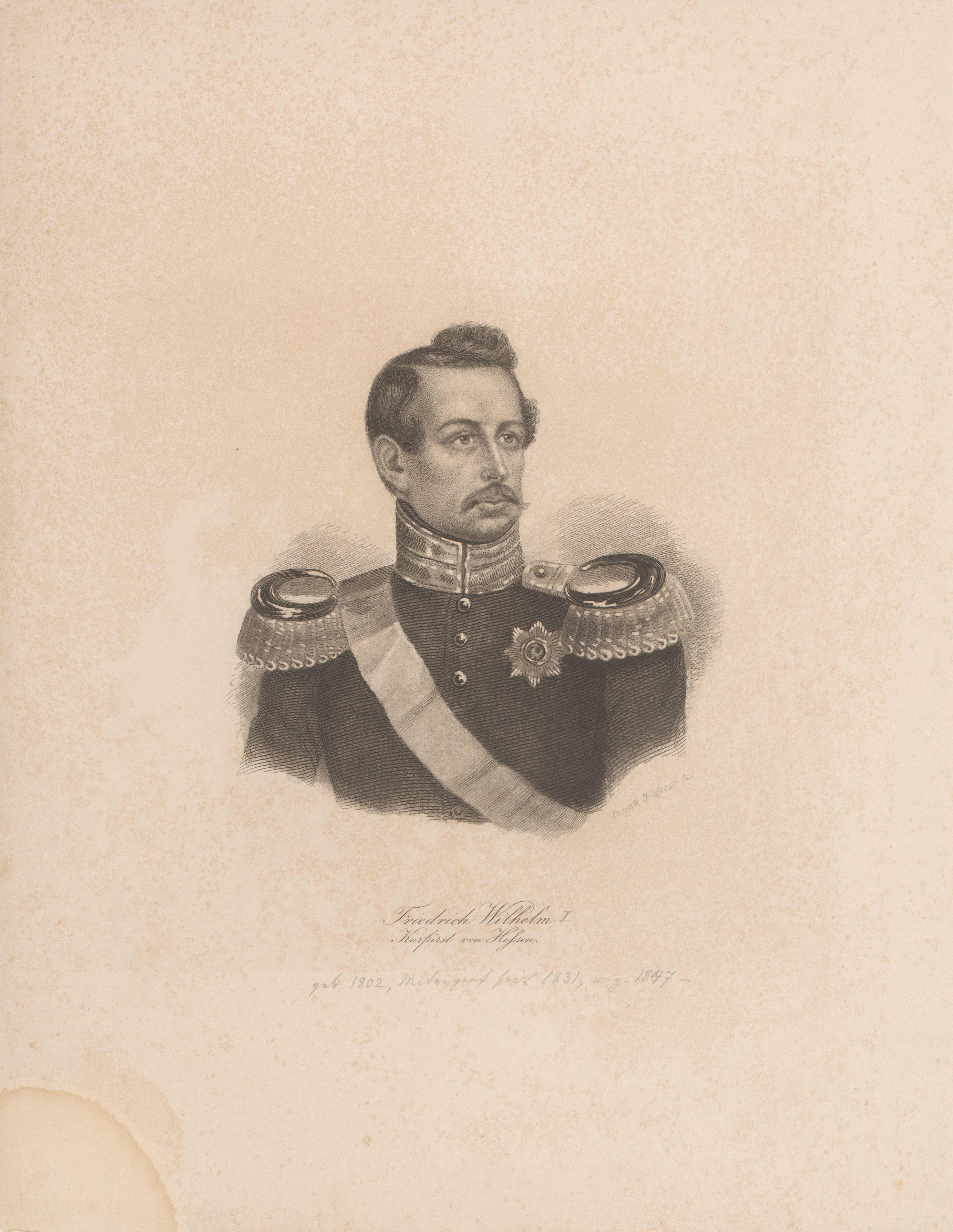 Portret van Friedrich Wilhelm von Hessen