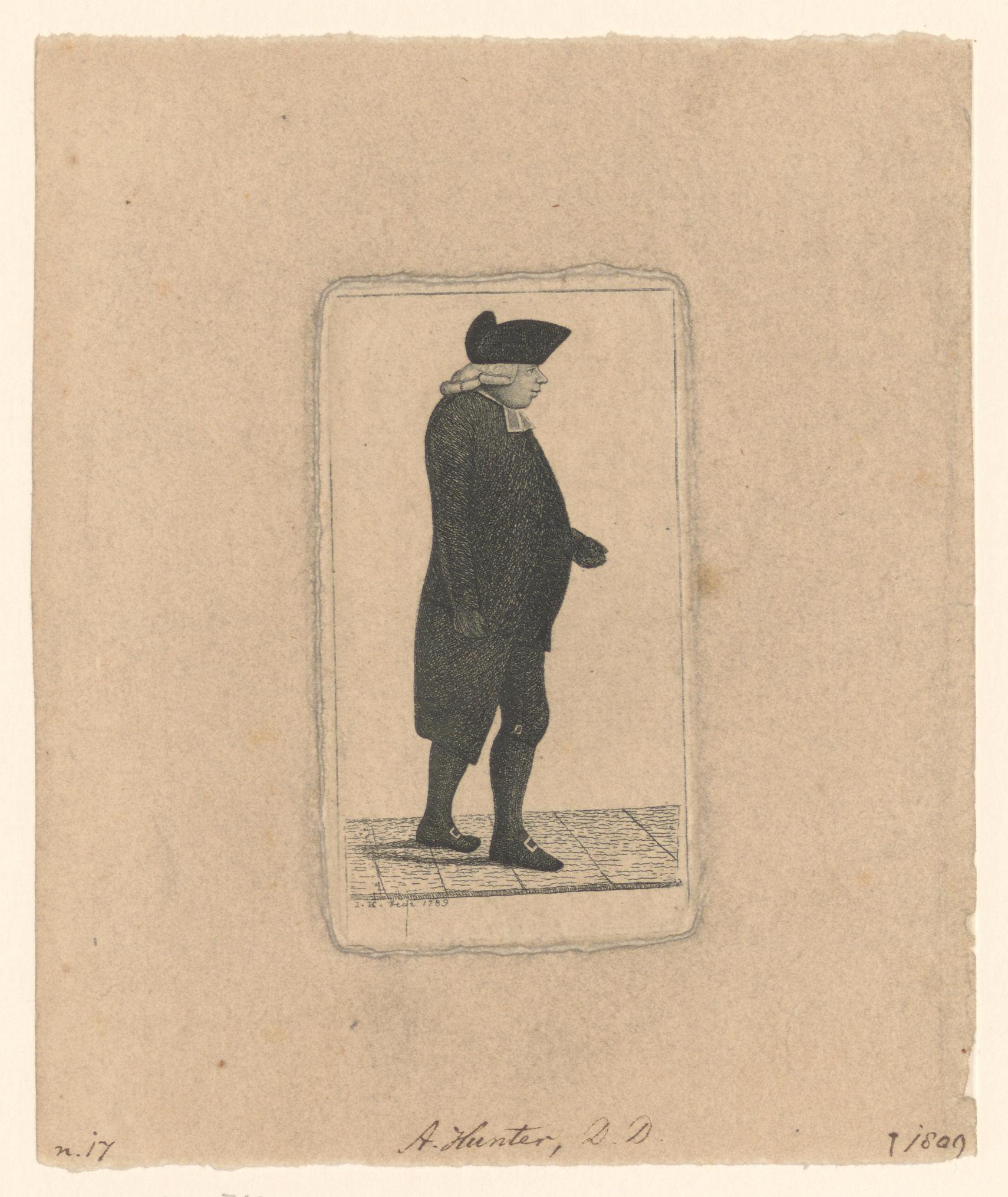 Portret van een onbekende man, mogelijk Alexander Hunter