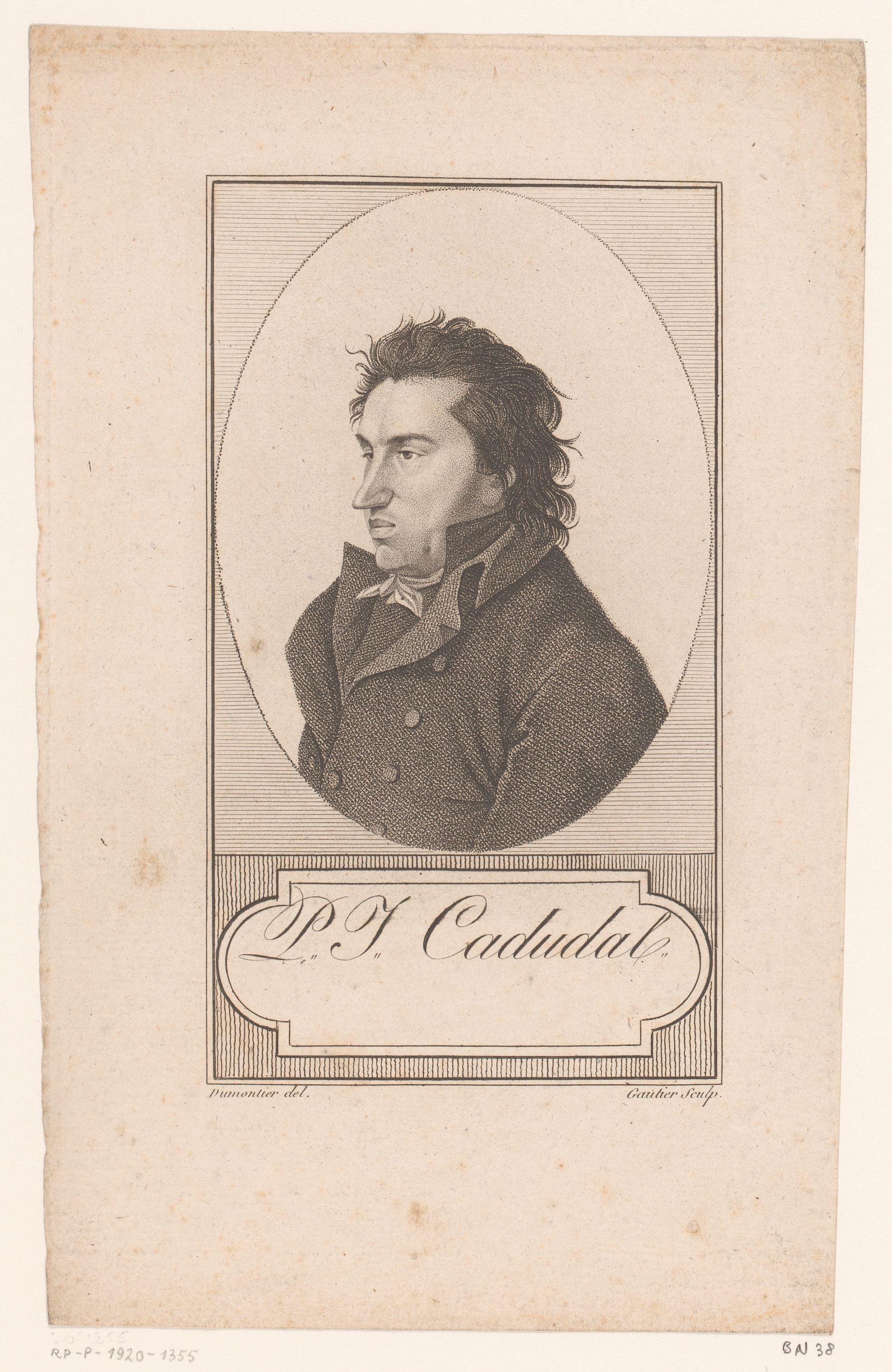 Portret van Pierre Jean Cadoudal
