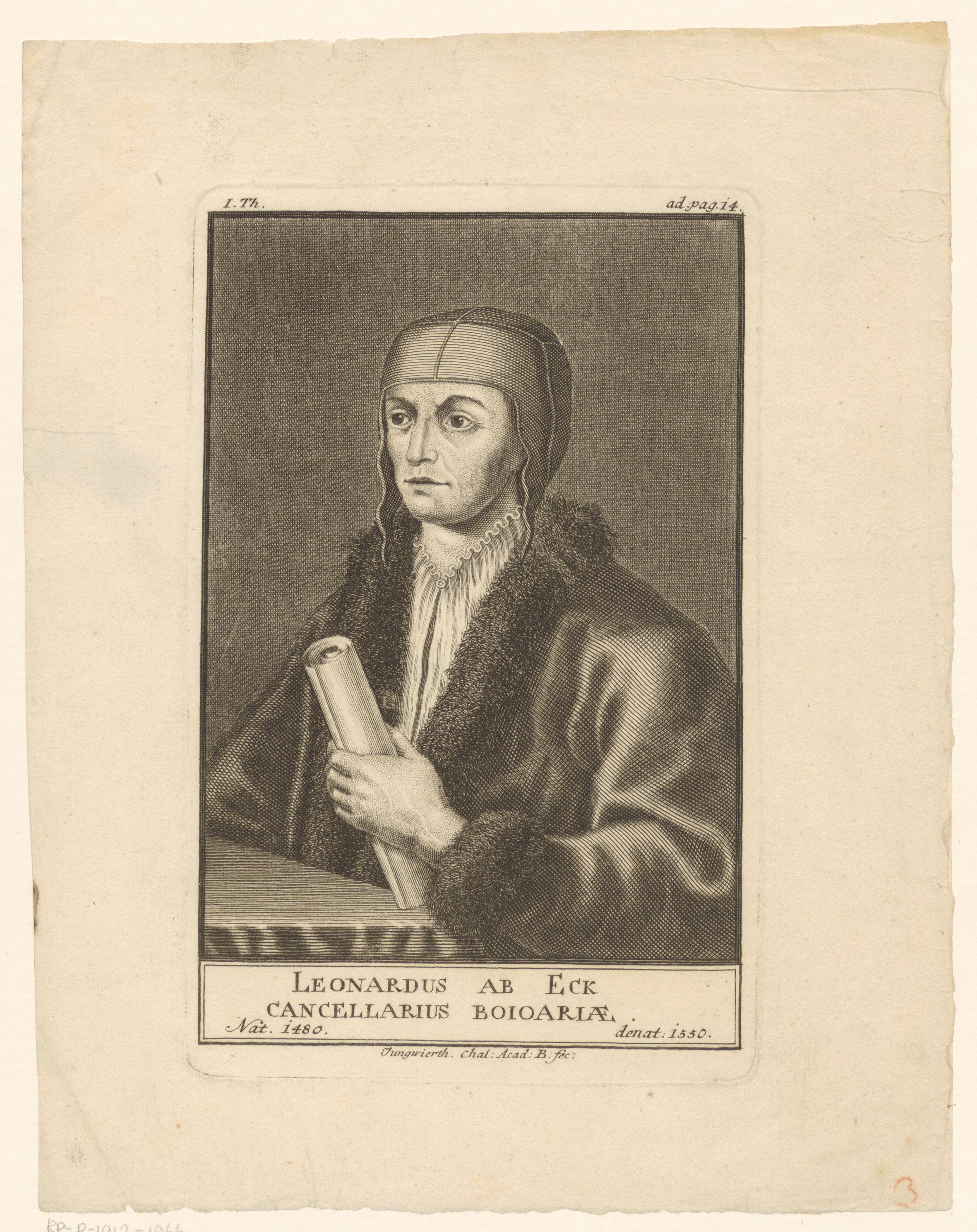 Portret van Leonhard von Eck