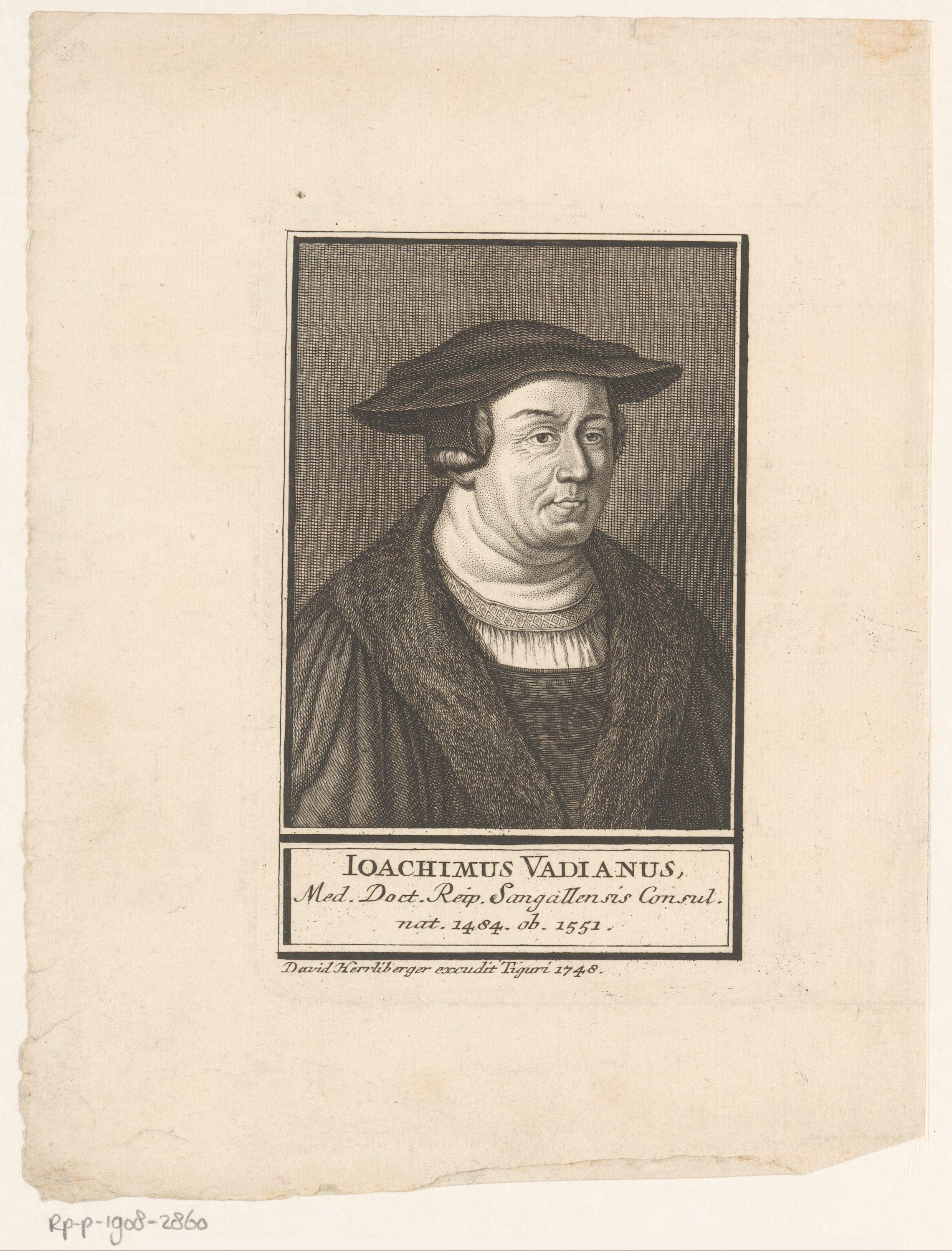 Portret van Joachim de Watt