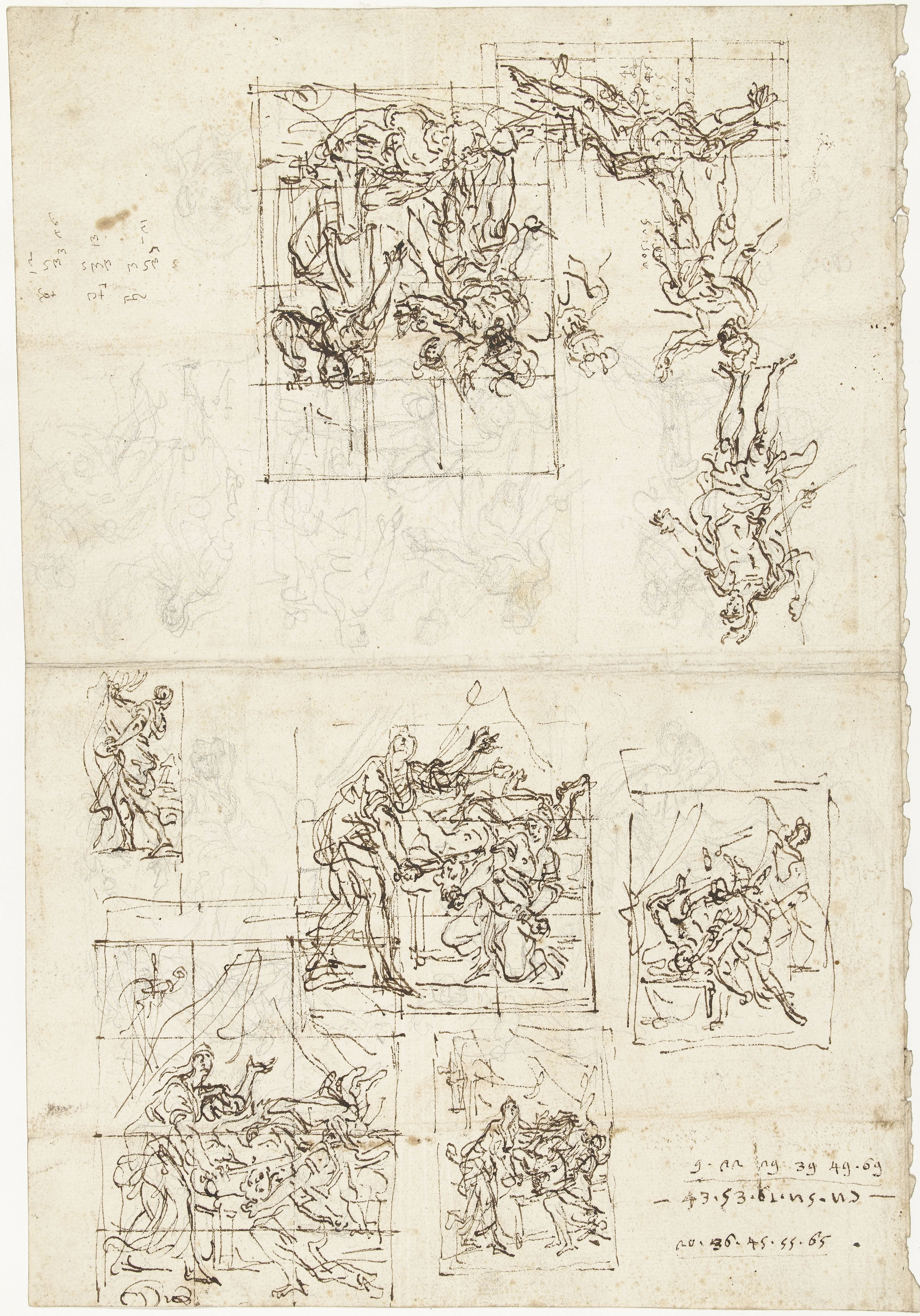 Ontwerpen voor voorstellingen van Judith en Holofernes en Jael en Sisera