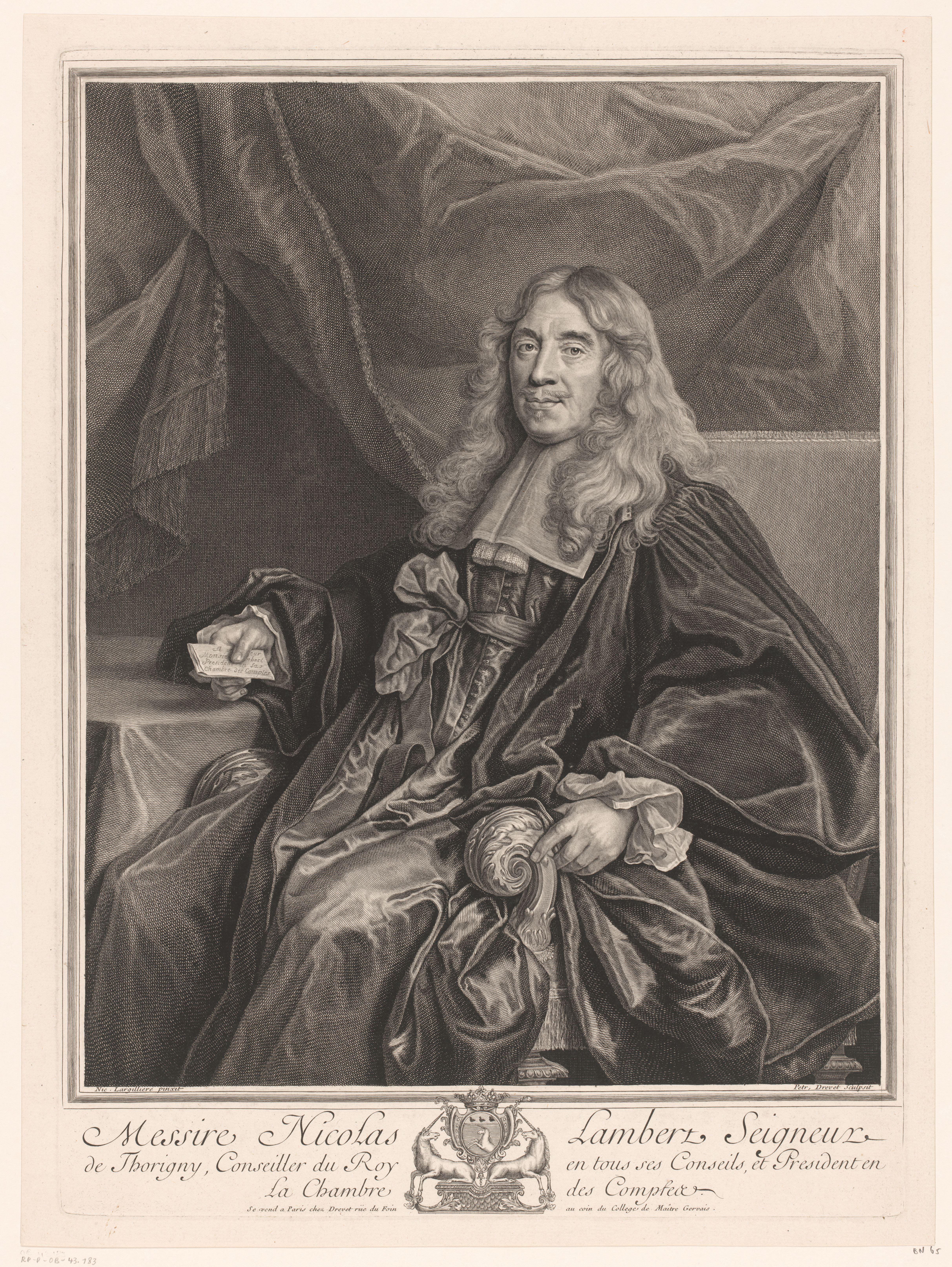 Portret van Lambert de Thorigny