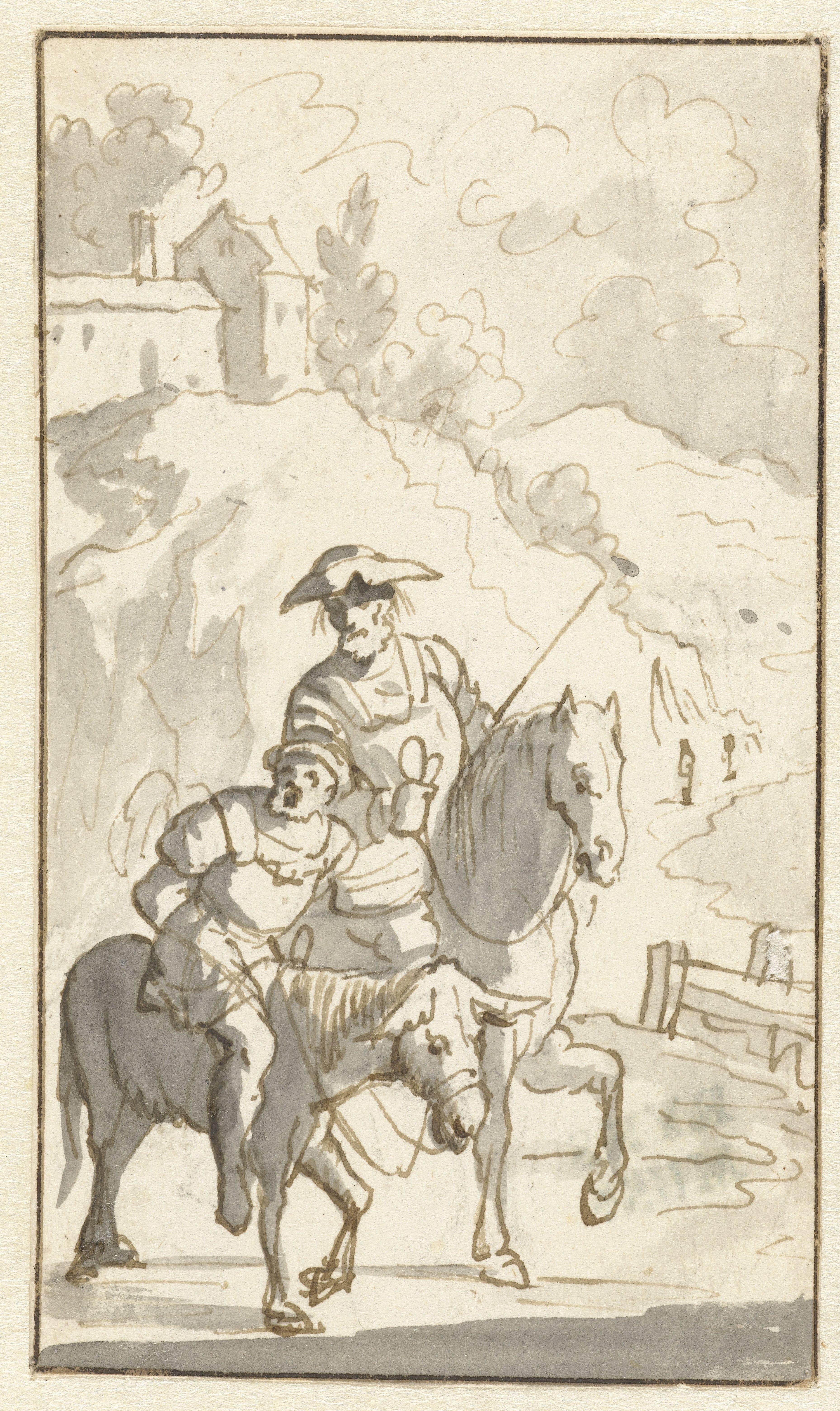 Sancho Panza wordt meegevoerd
