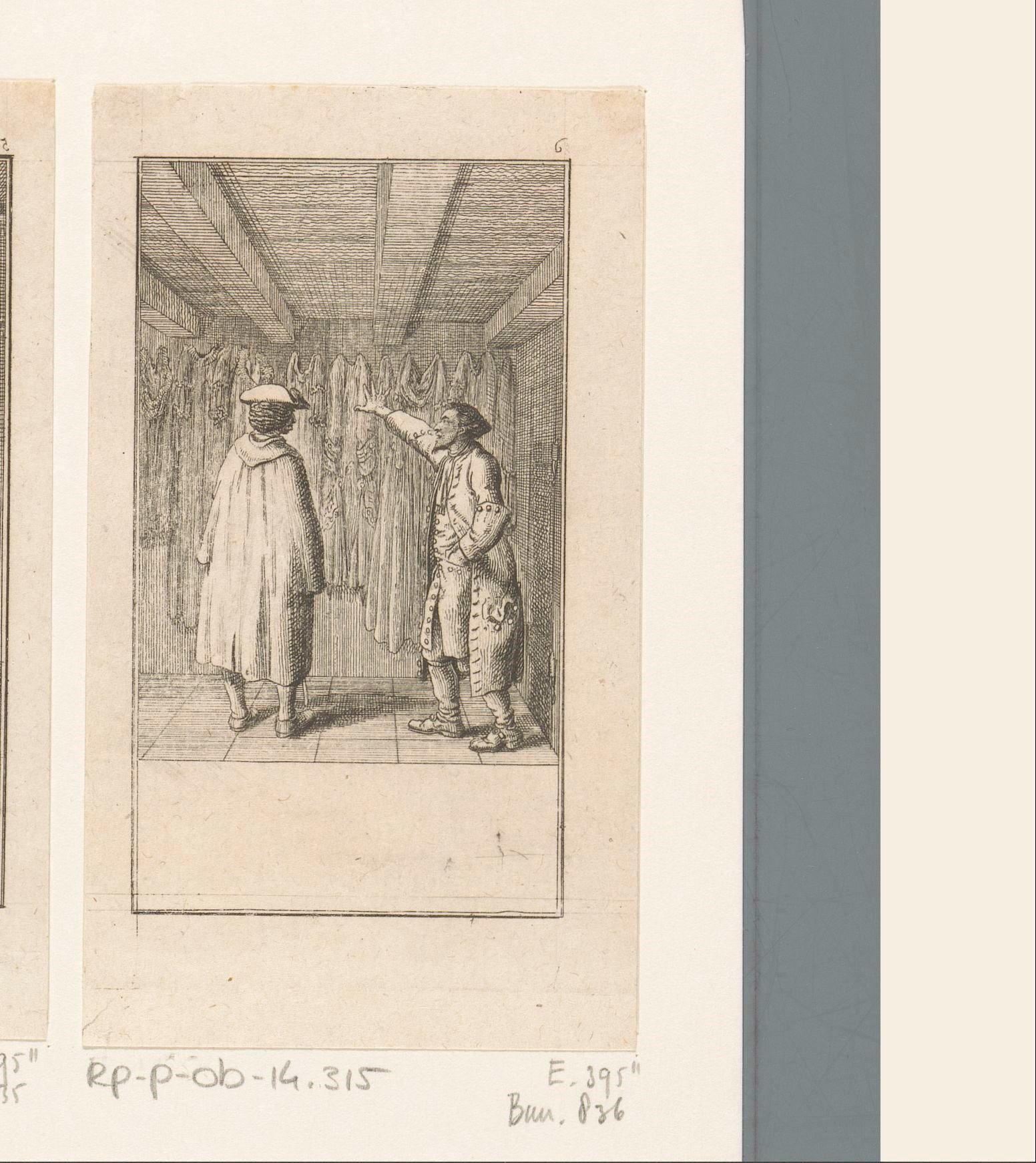 Abraham en de zadelmaker in de winkel