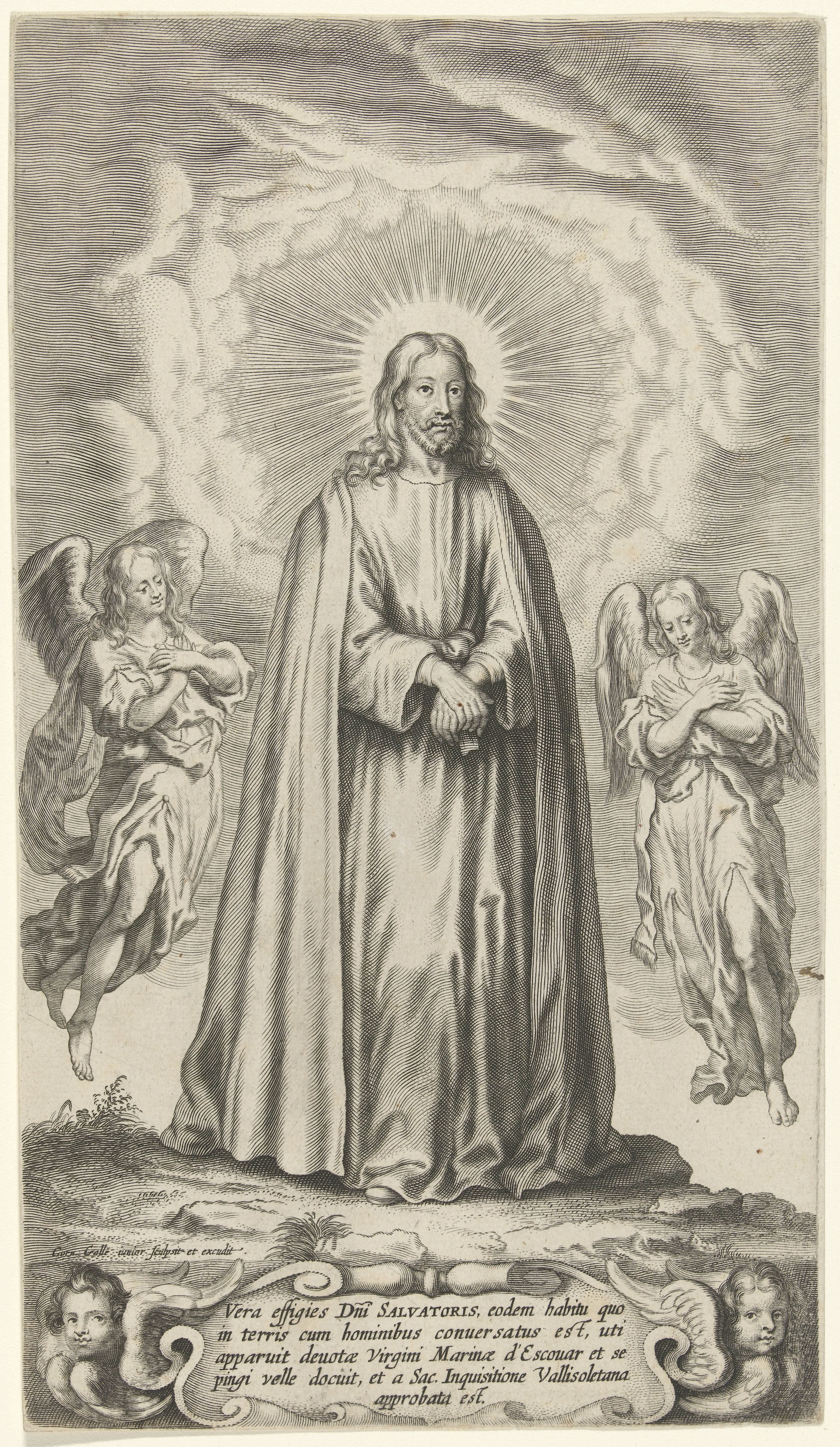 Christus met twee engelen