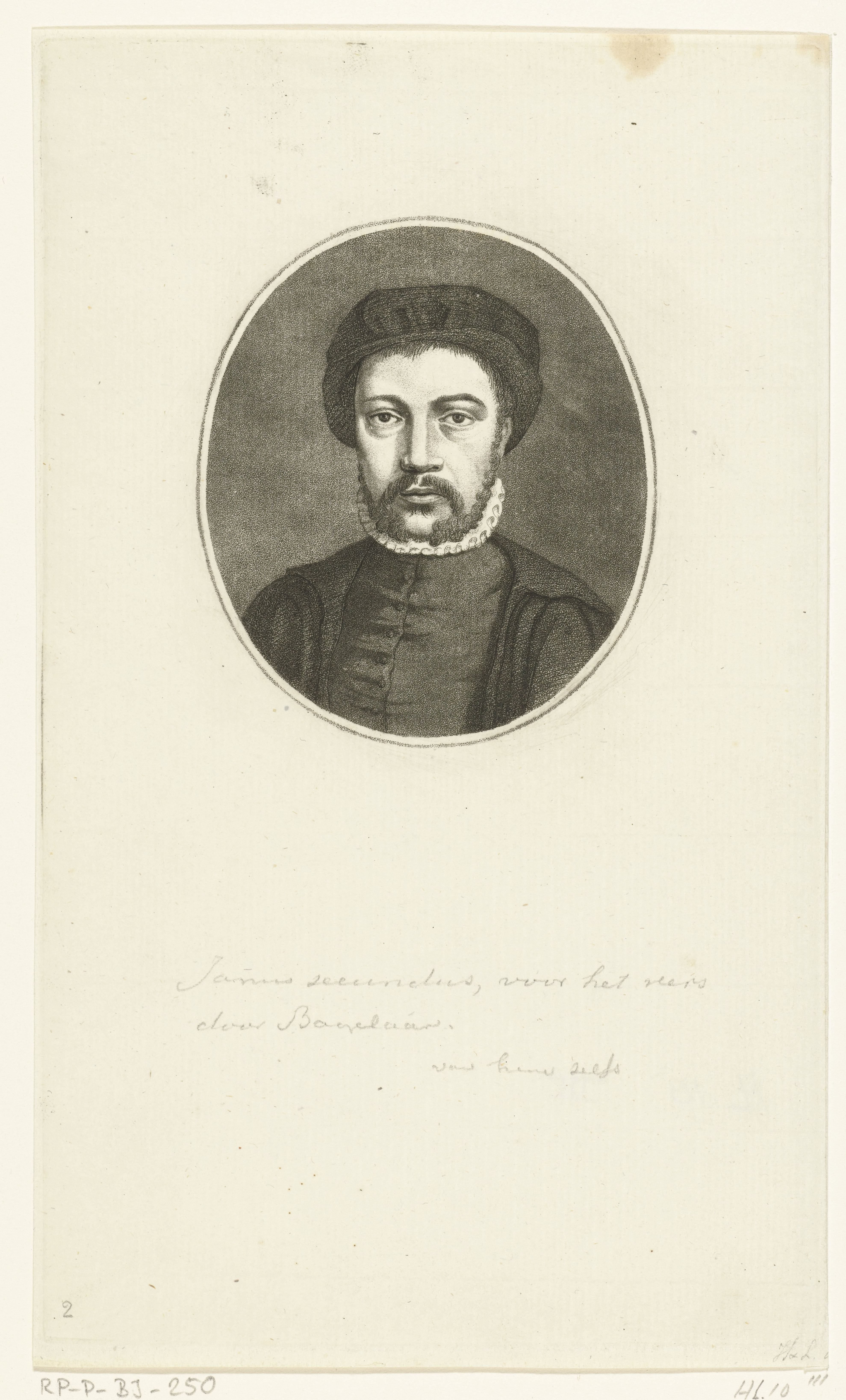 Portret van Janus Secundus