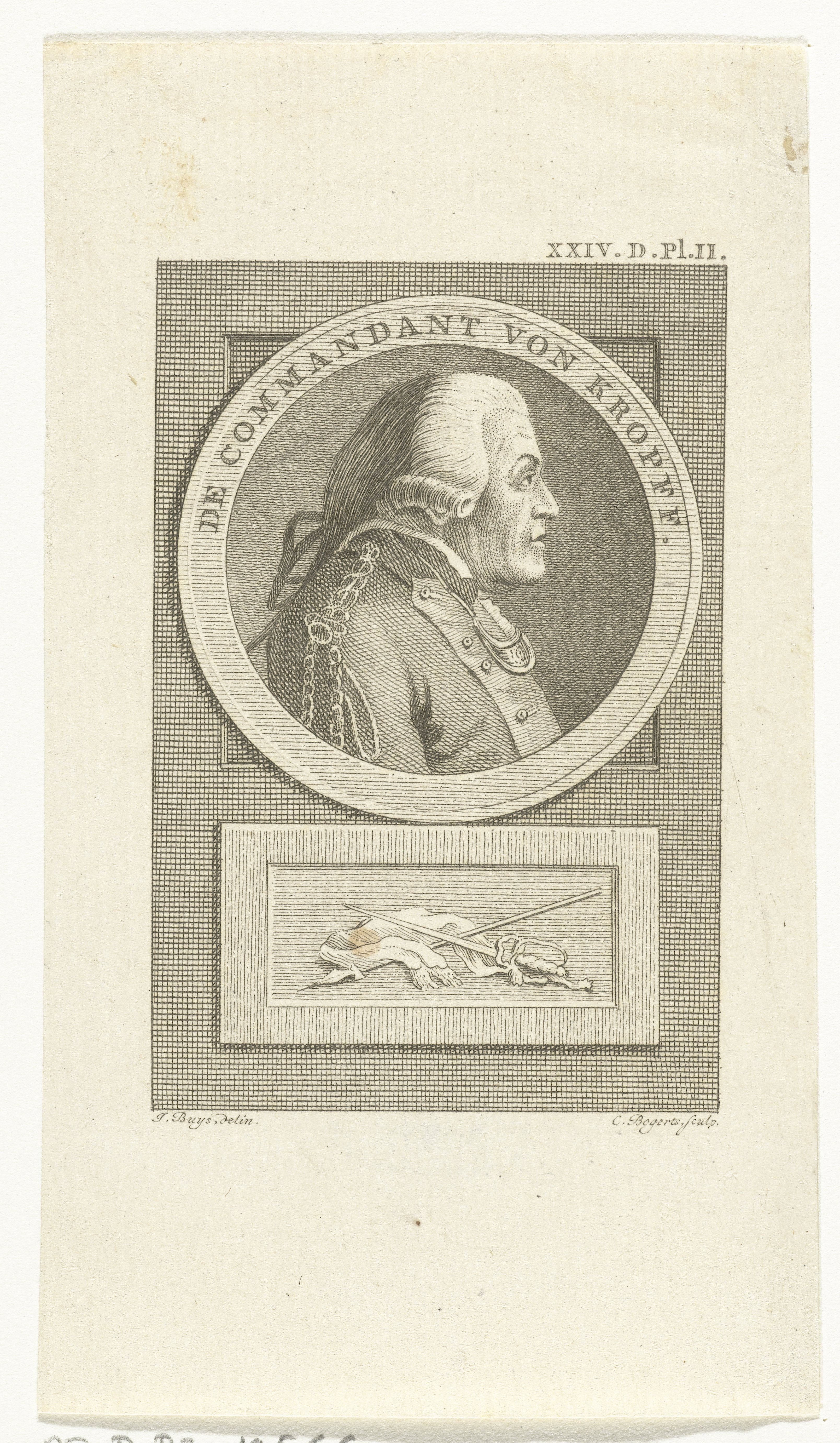 Portret van Joachim Maurits baron van Kropff
