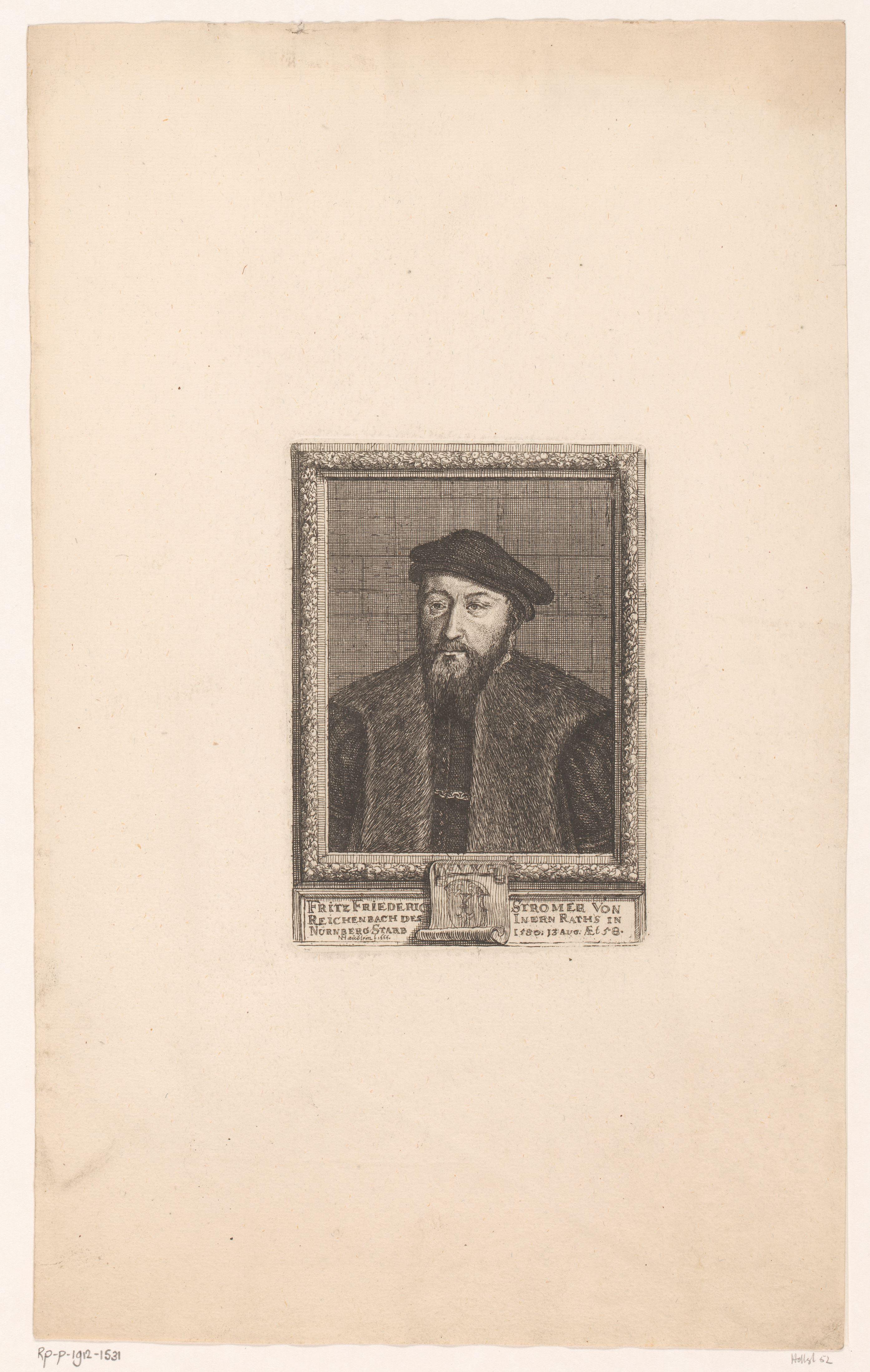 Portret van Fritz Friedrich Stromer