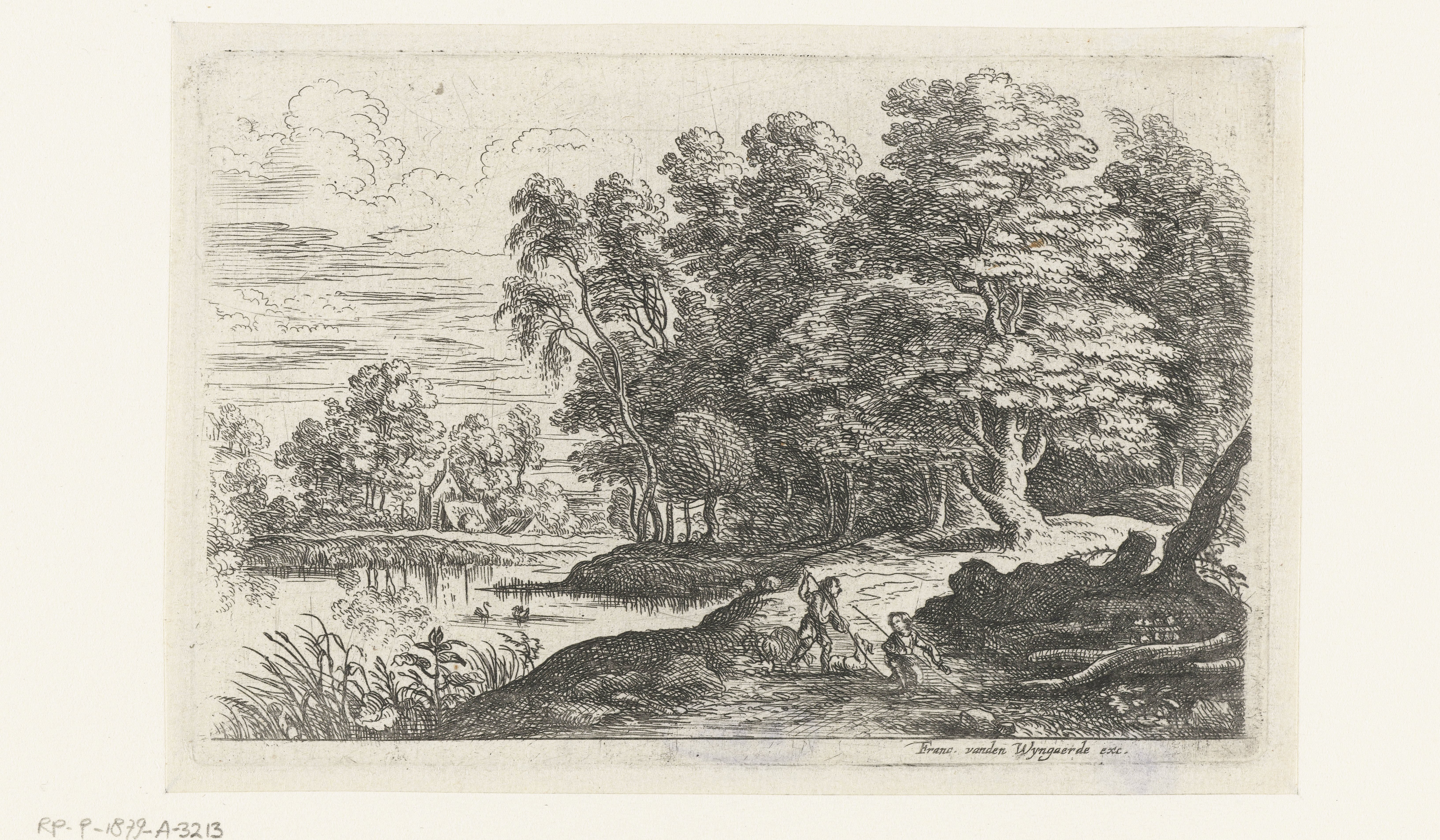 Landschap met twee herdersjongens
