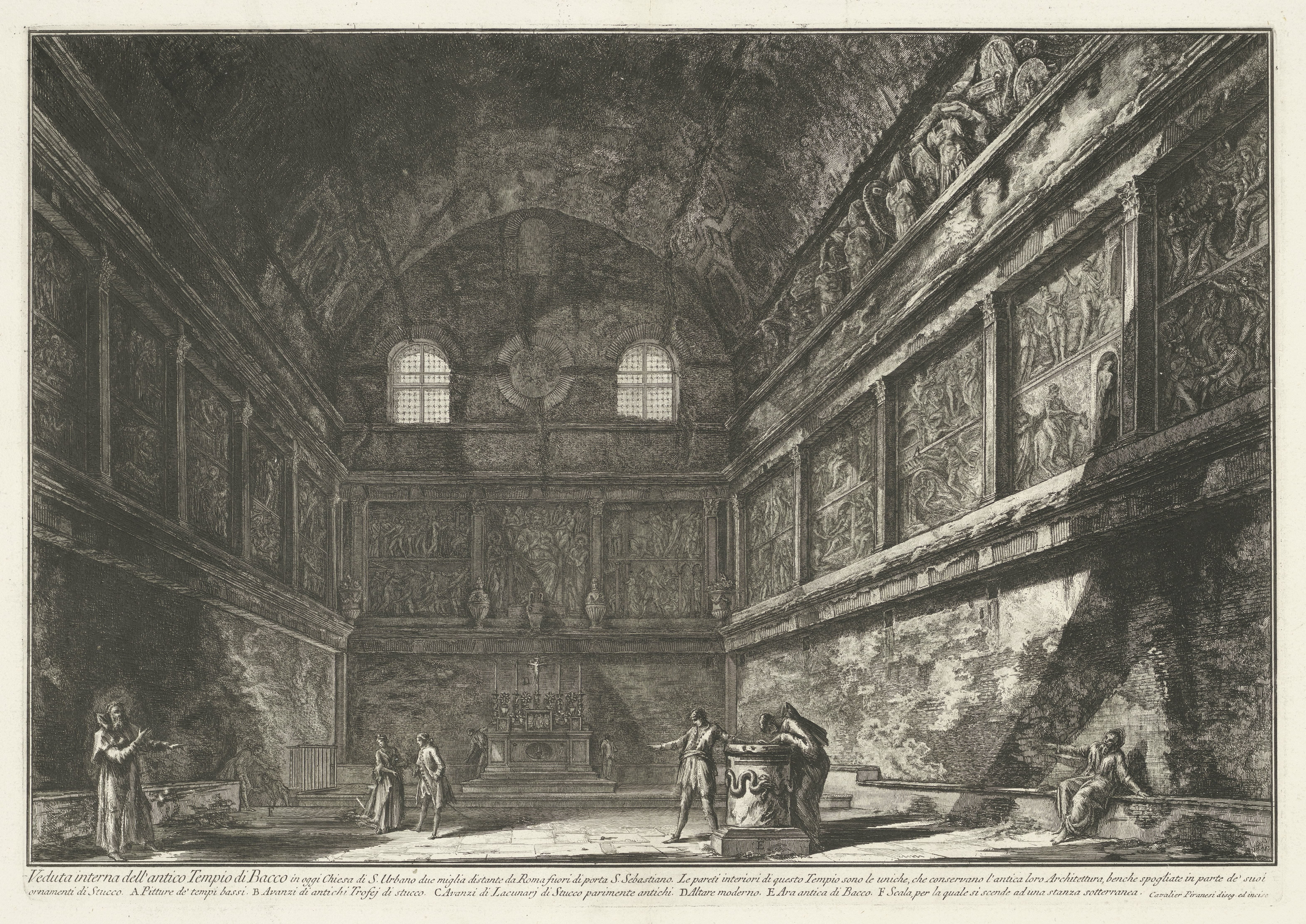 Interieur van Chiesa di Sant’Urbano te Rome