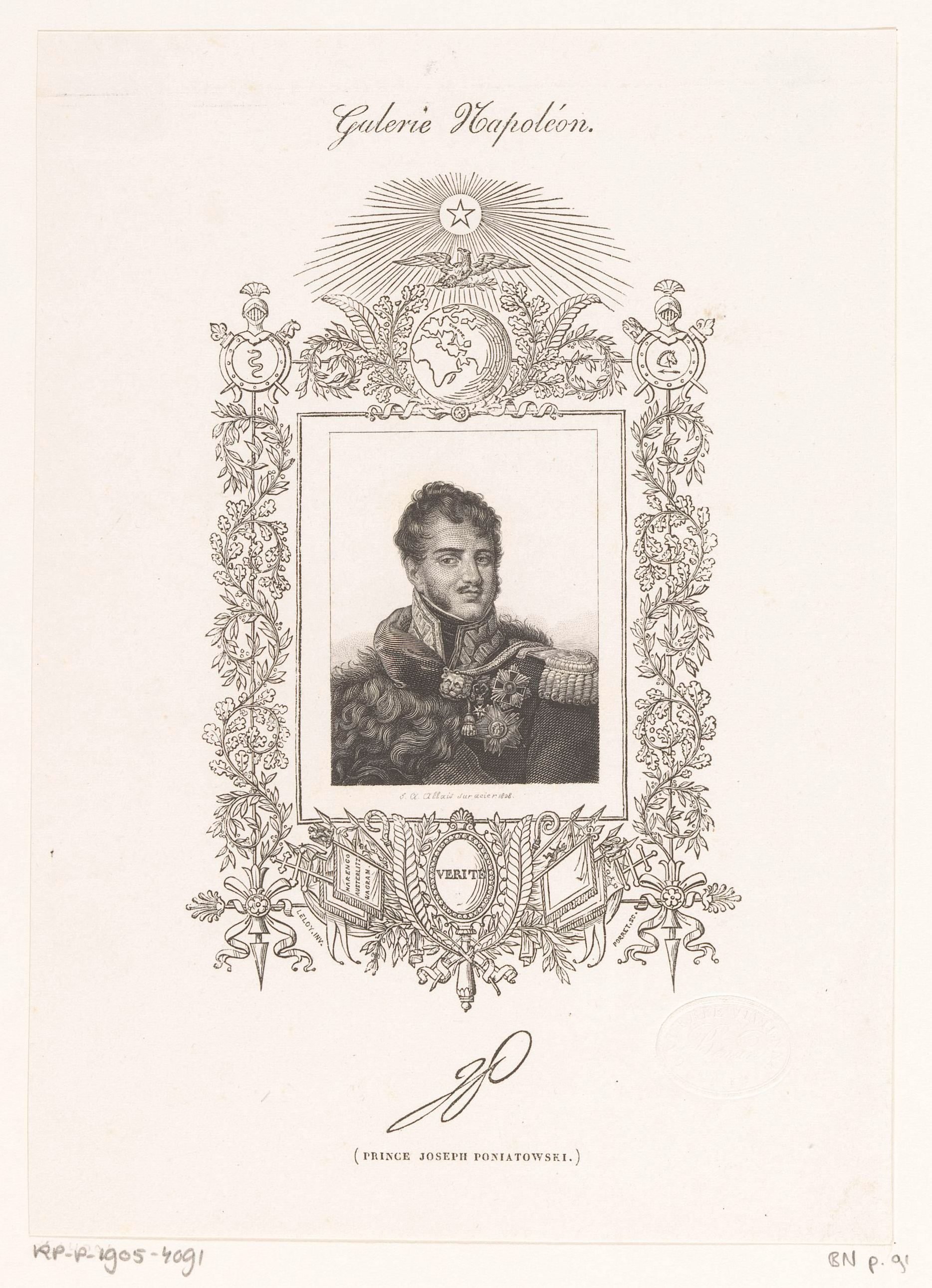 Portret van prins Józef Poniatowski