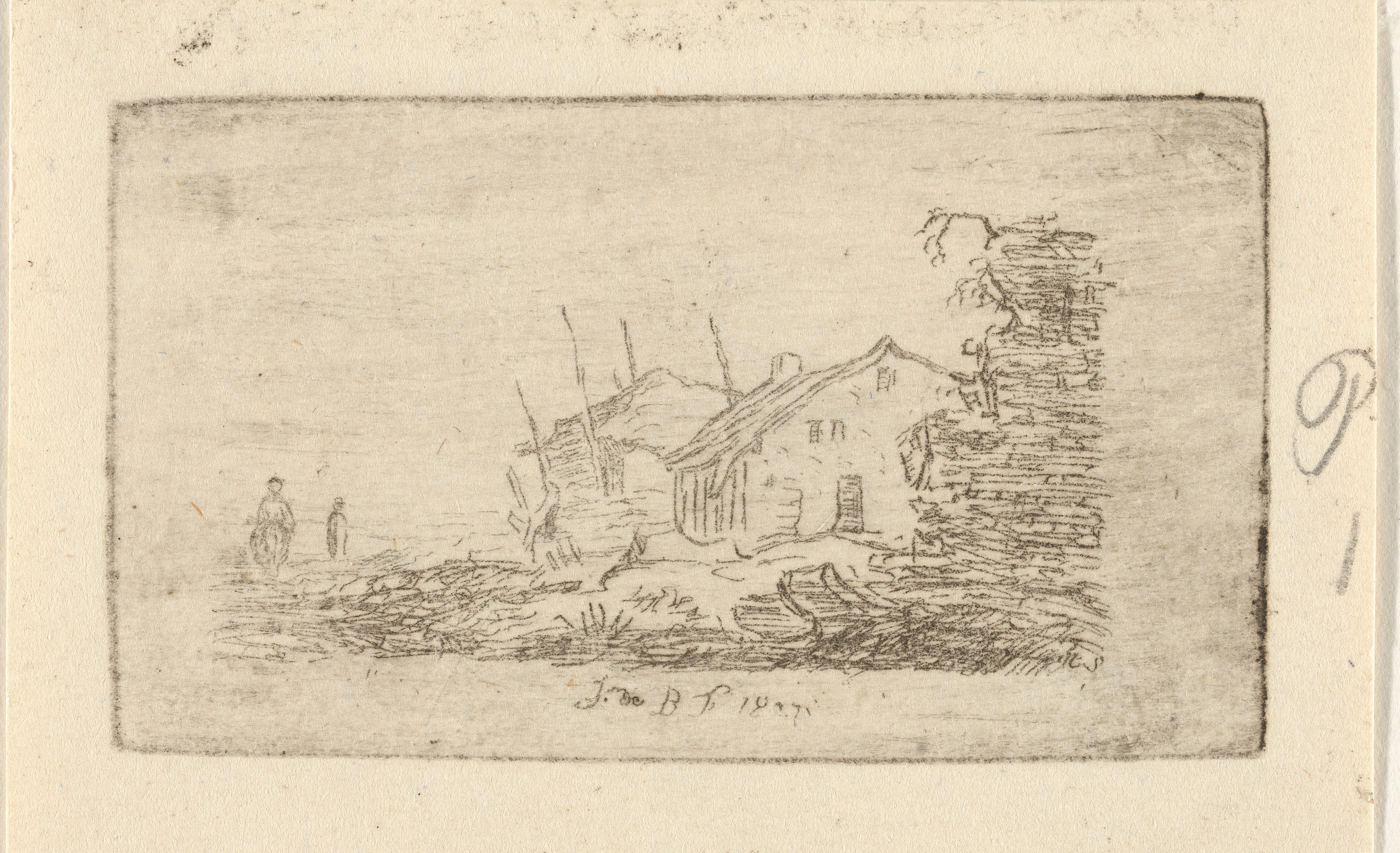 Boerderij met hooiberg