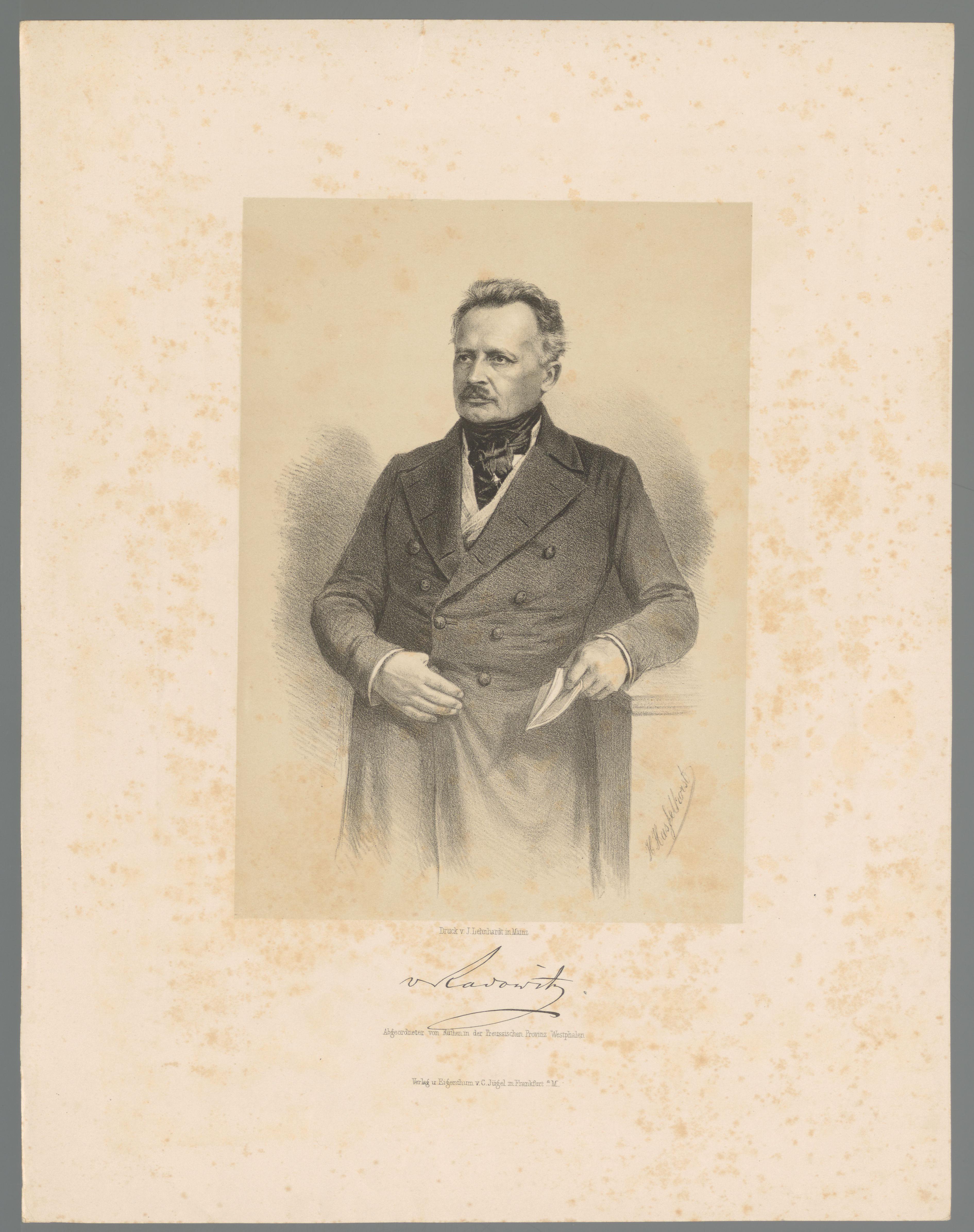 Portret van Joseph Maria von Radowitz