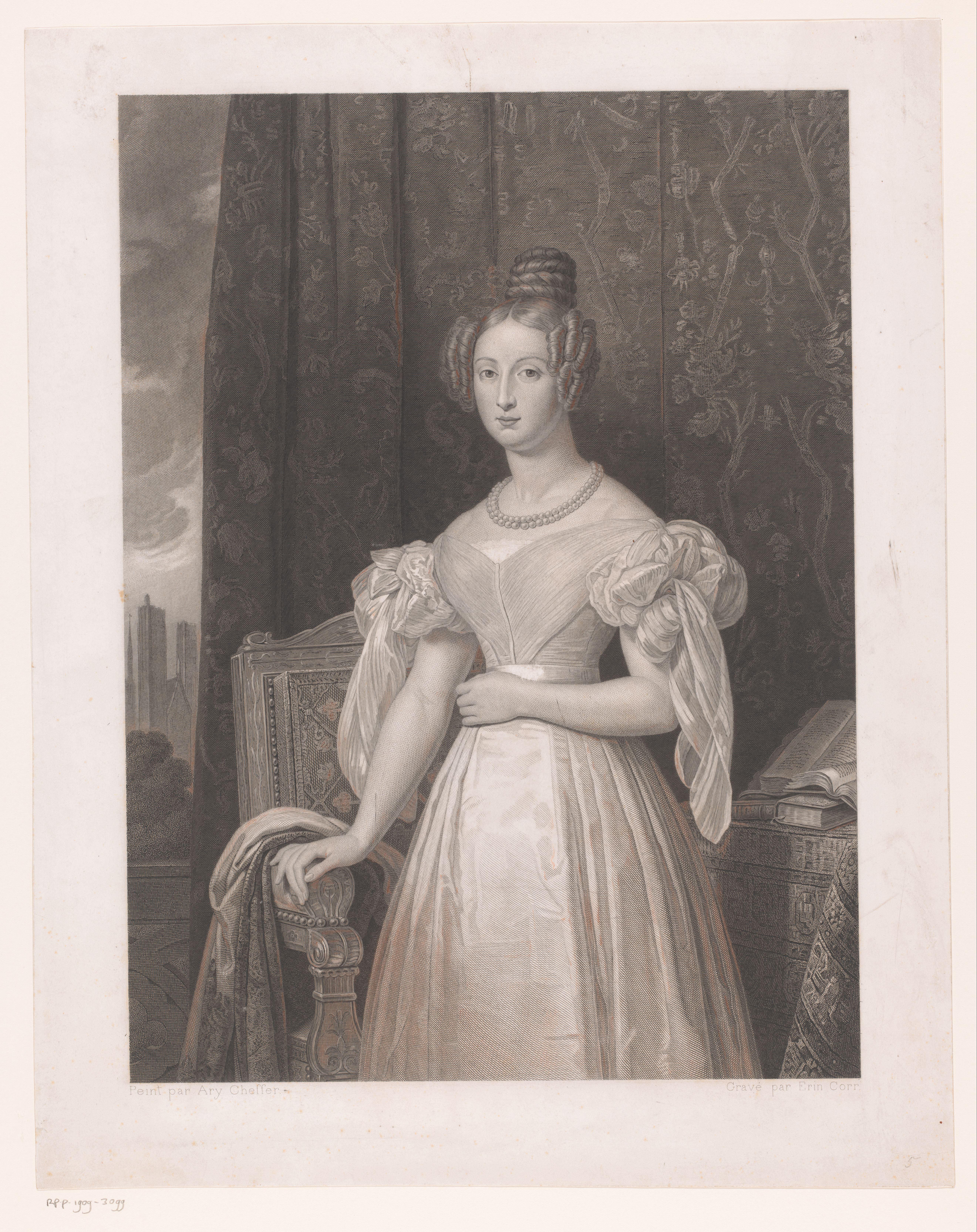 Portret van Louise Marie van Orléans
