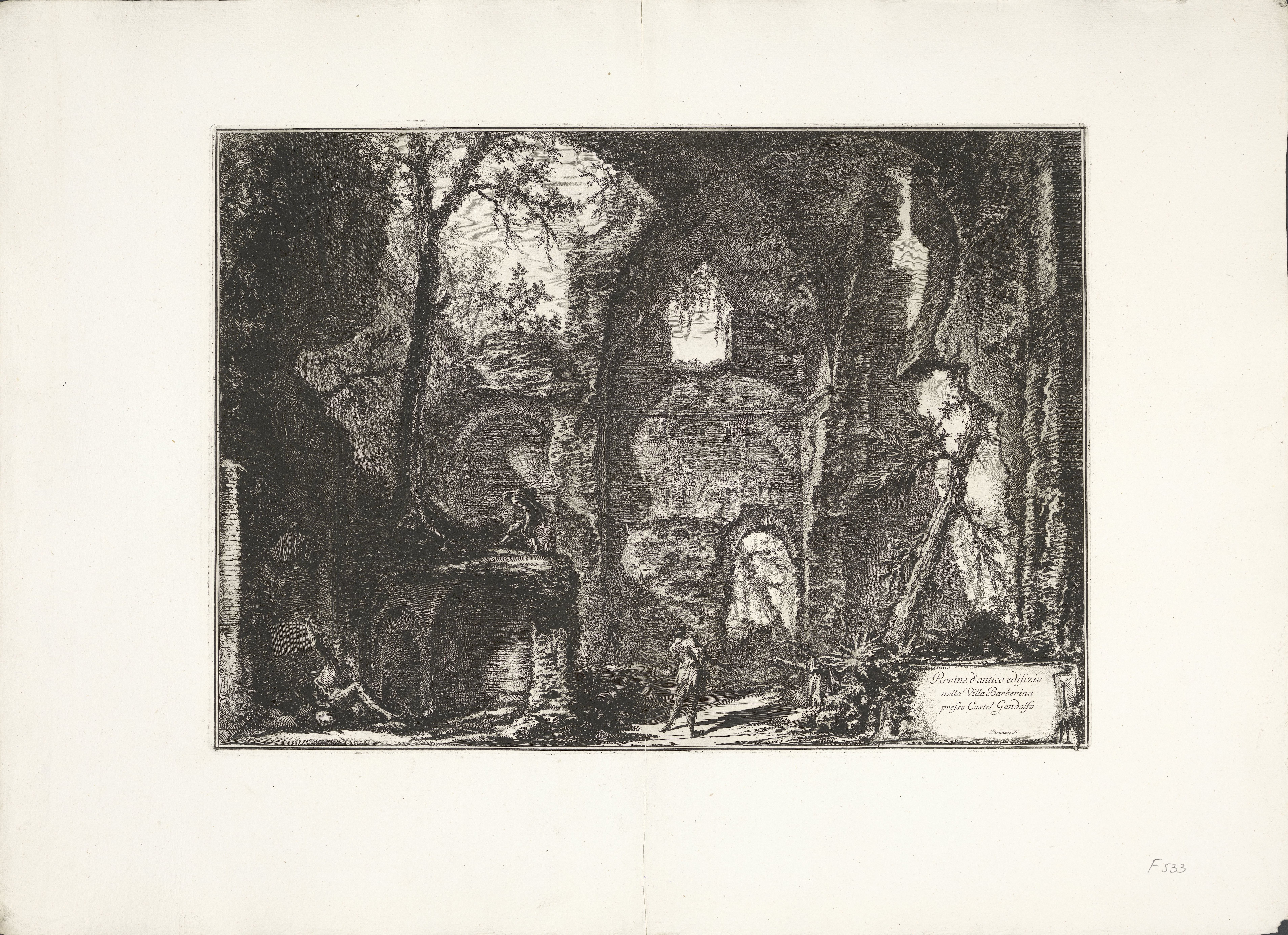 Ruïne in Villa Barberini