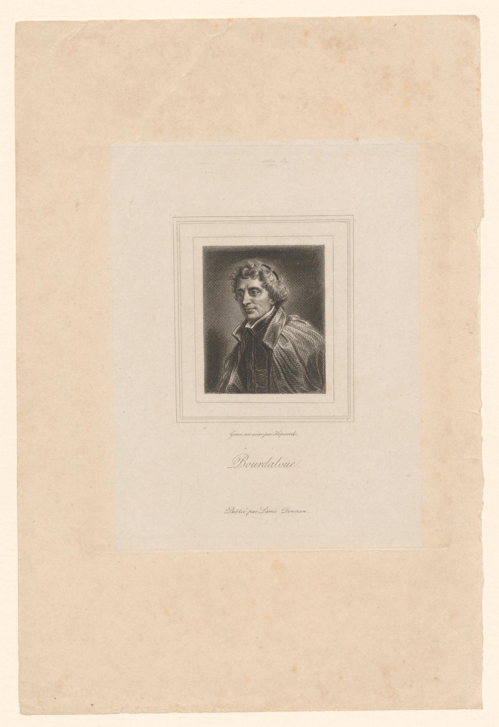 Portret van Louis Bourdaloue