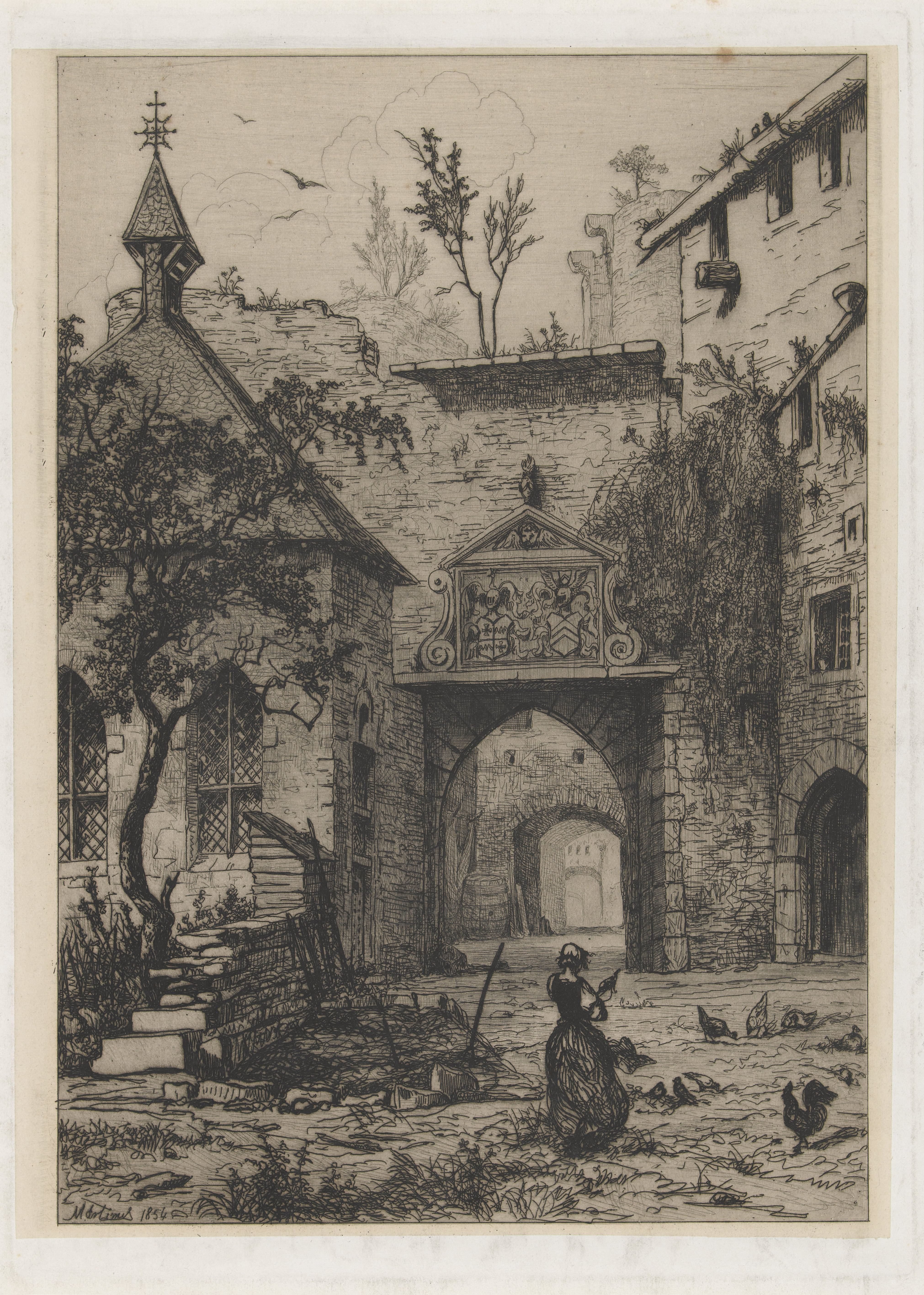 Ingang van het kasteel van Hollenfeltz