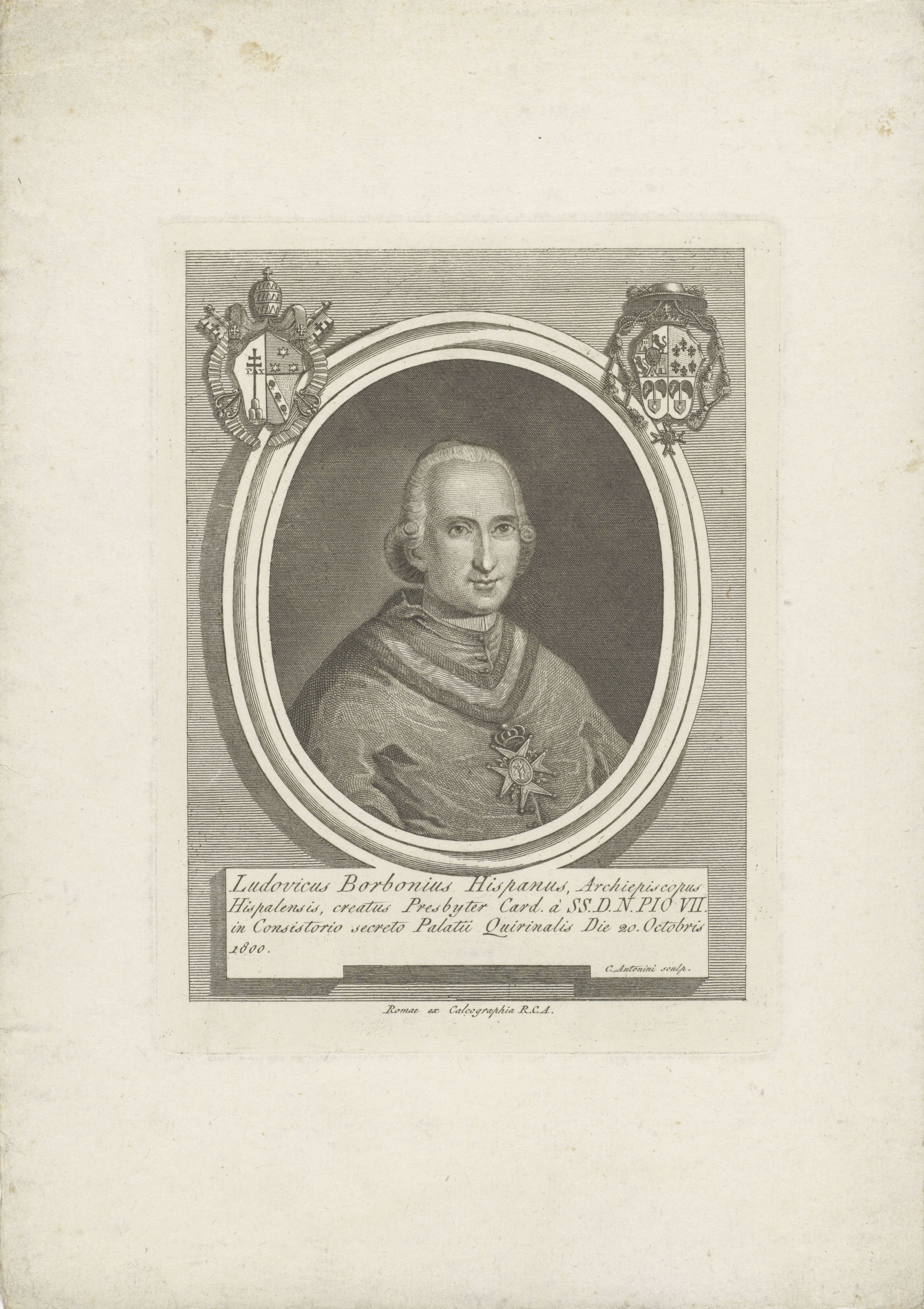 Portret van Luis María de Borbón y Vallabriga