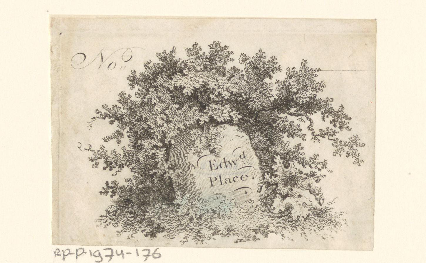Ex libris van Edwd. Place