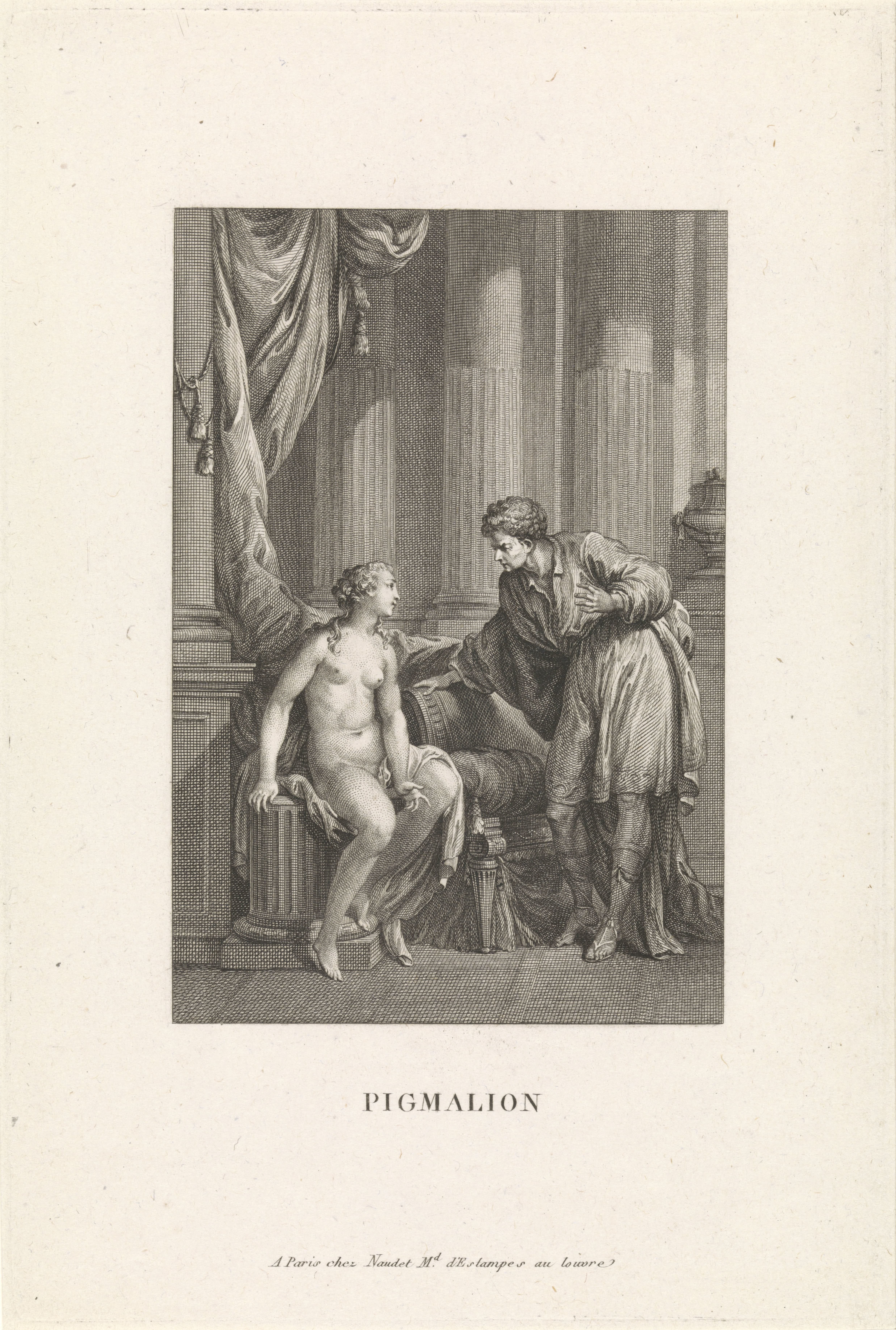 Pygmalion spreekt met Galatea