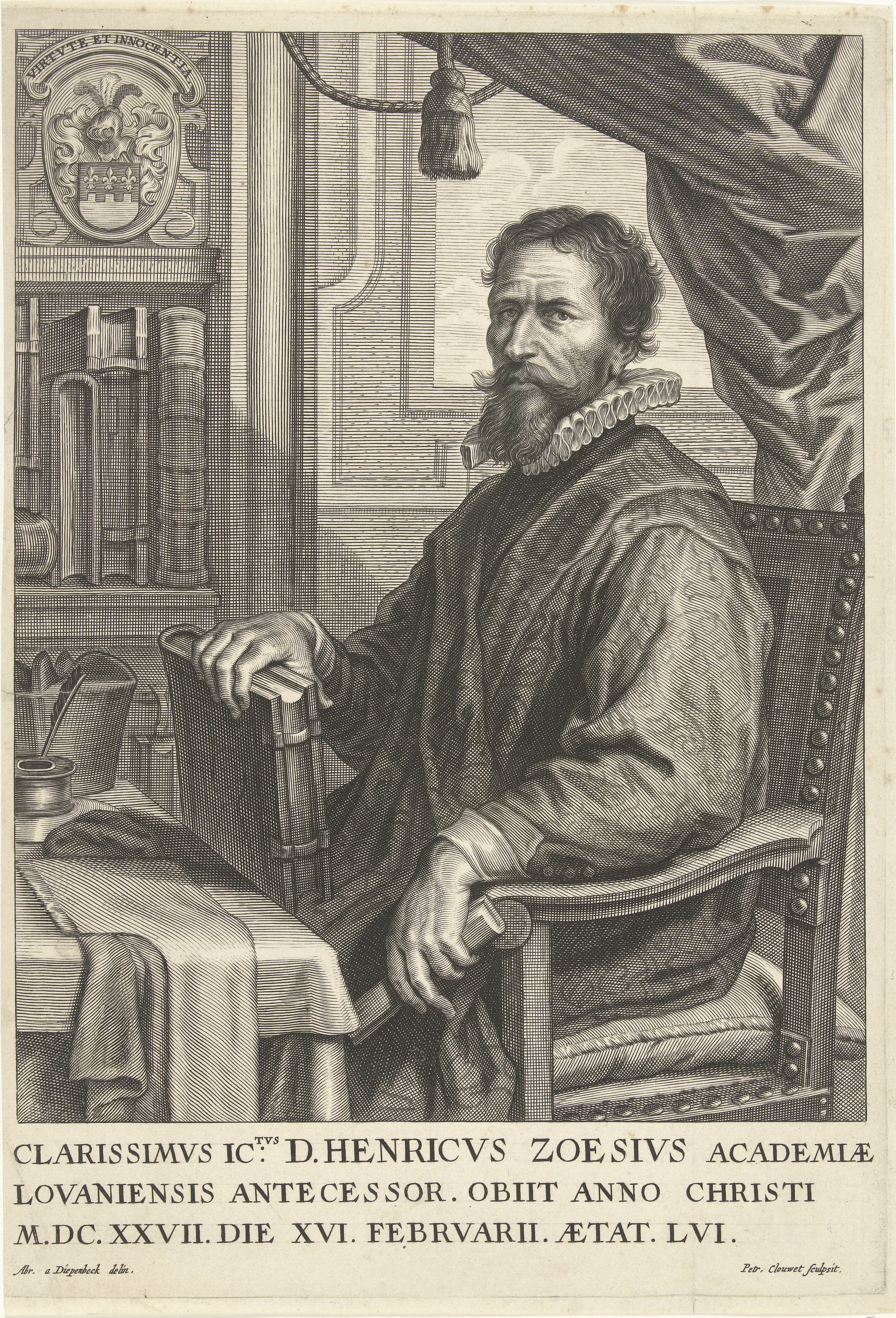 Portret van Hendrik Zoesius