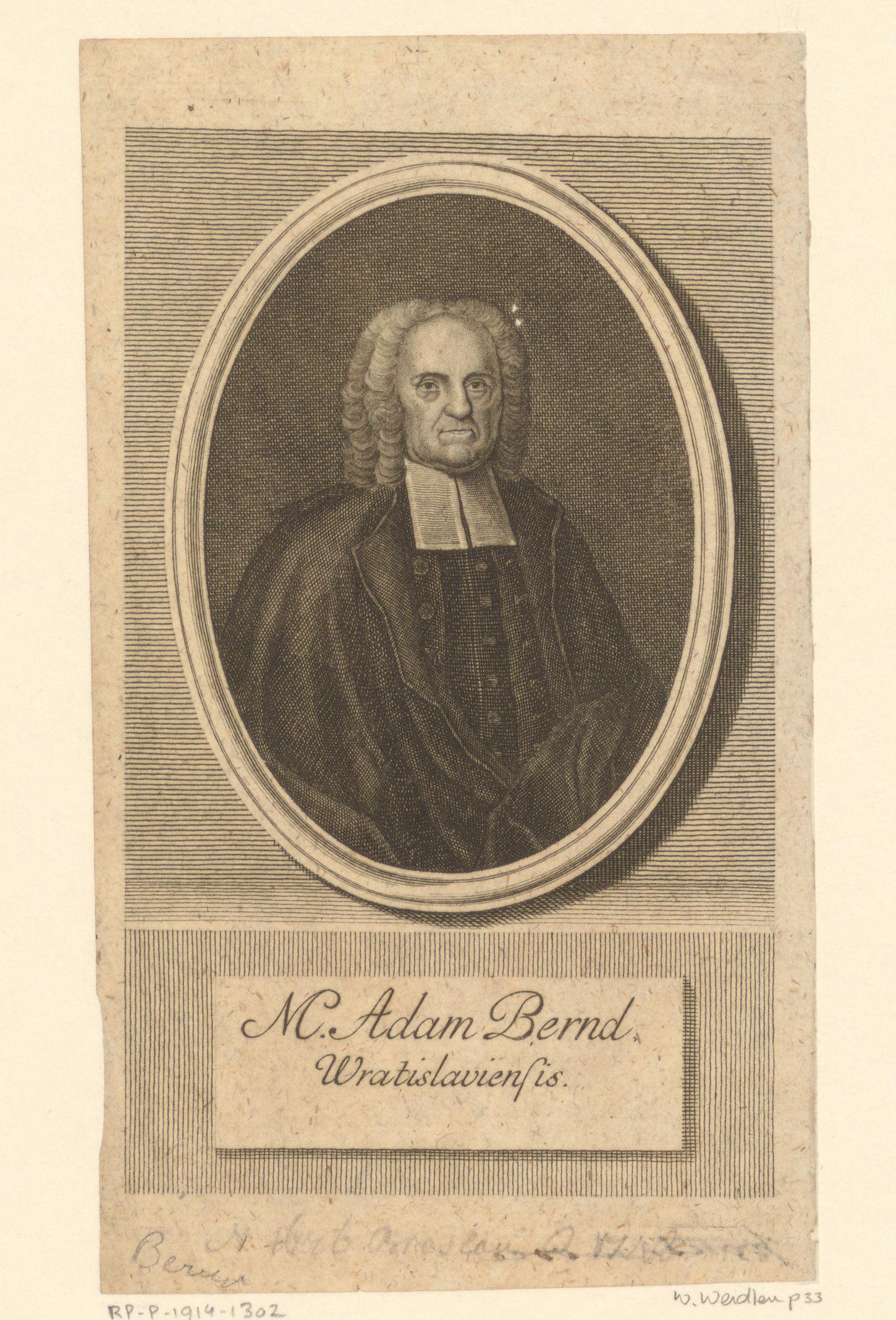 Portret van Adam Bernd