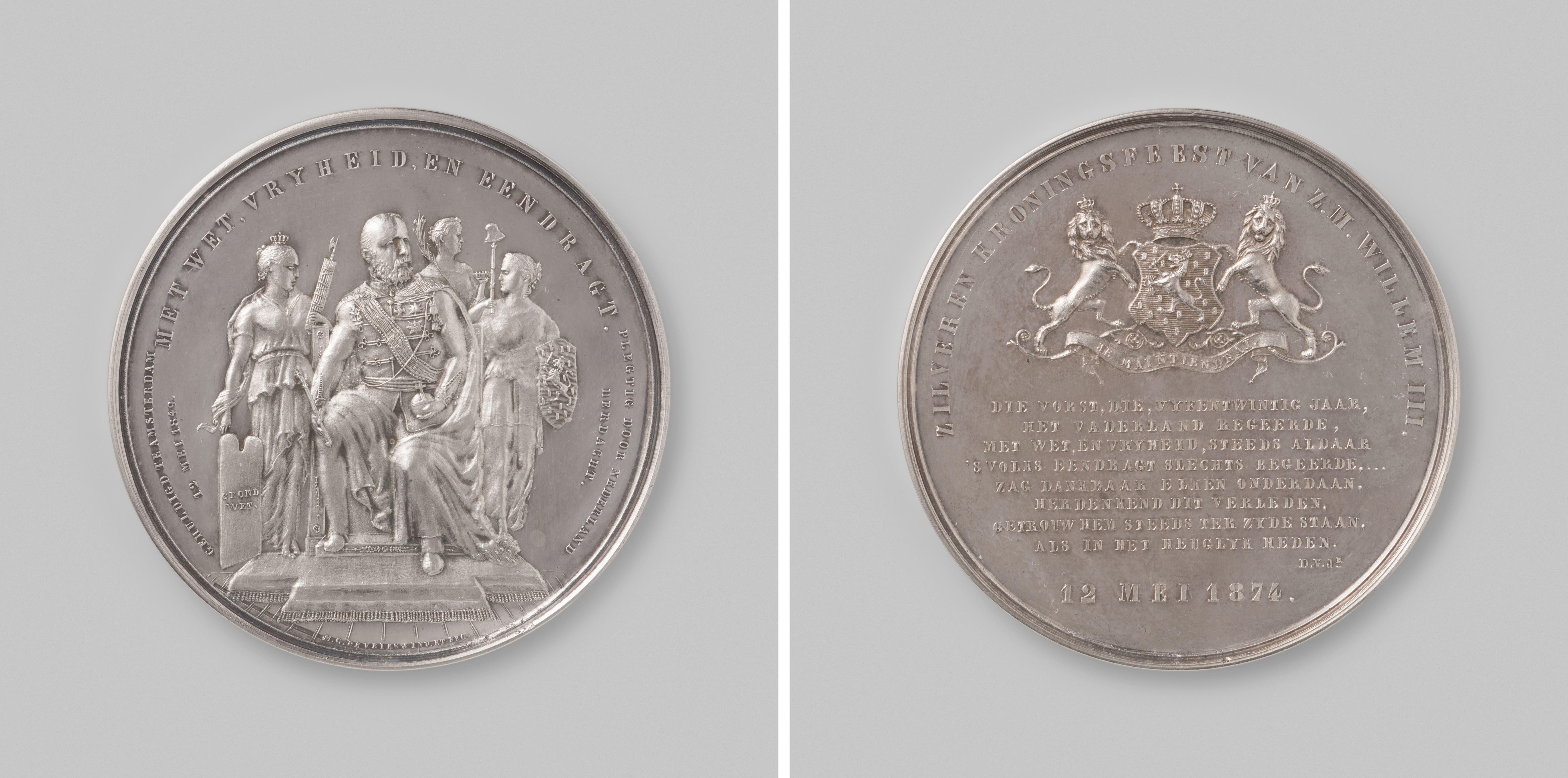 Vijfentwintigjarig regeringsjubileum van Willem III, koning der Nederlanden