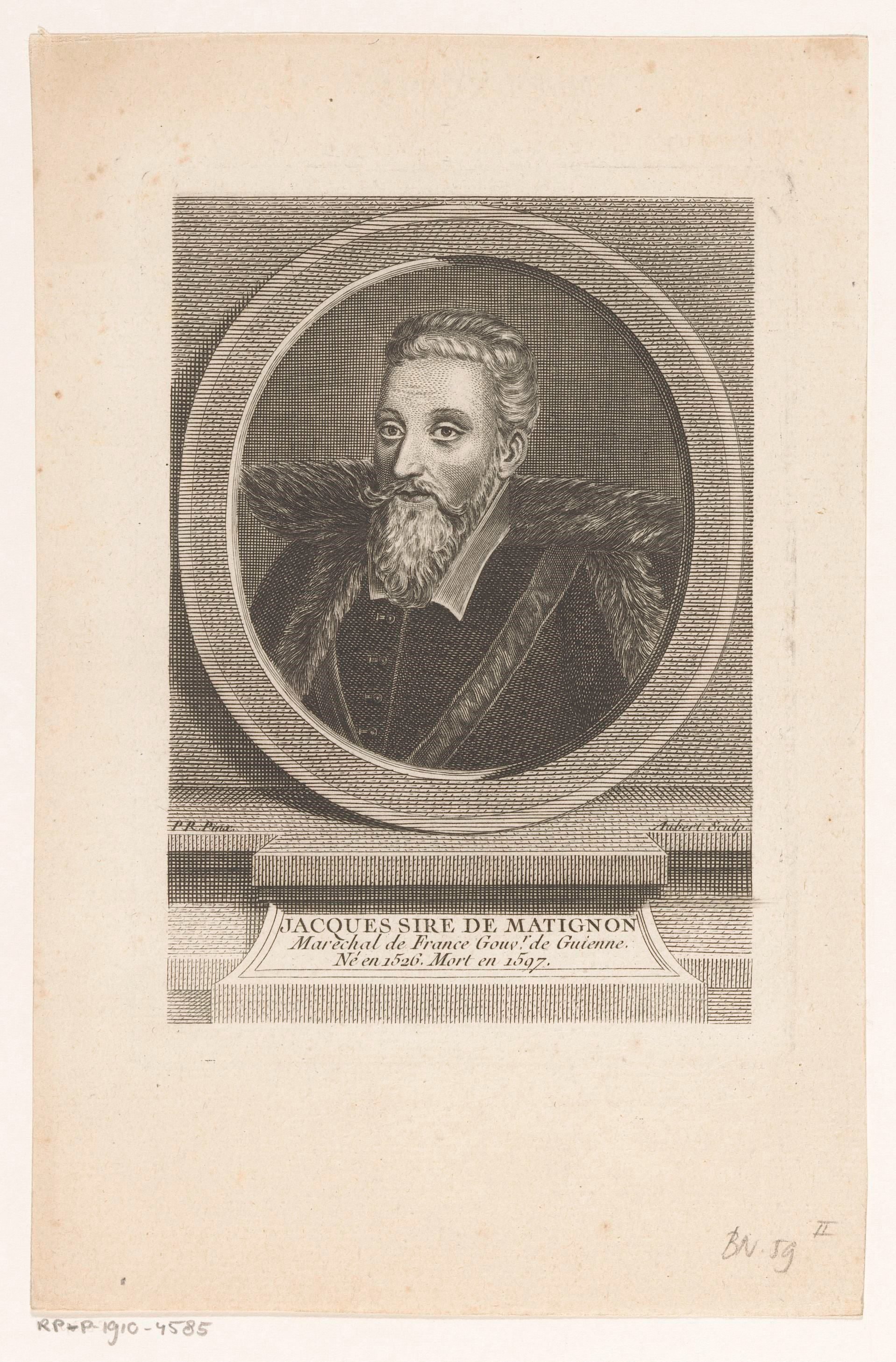 Portret van Jacques II de Goÿon de Matignon