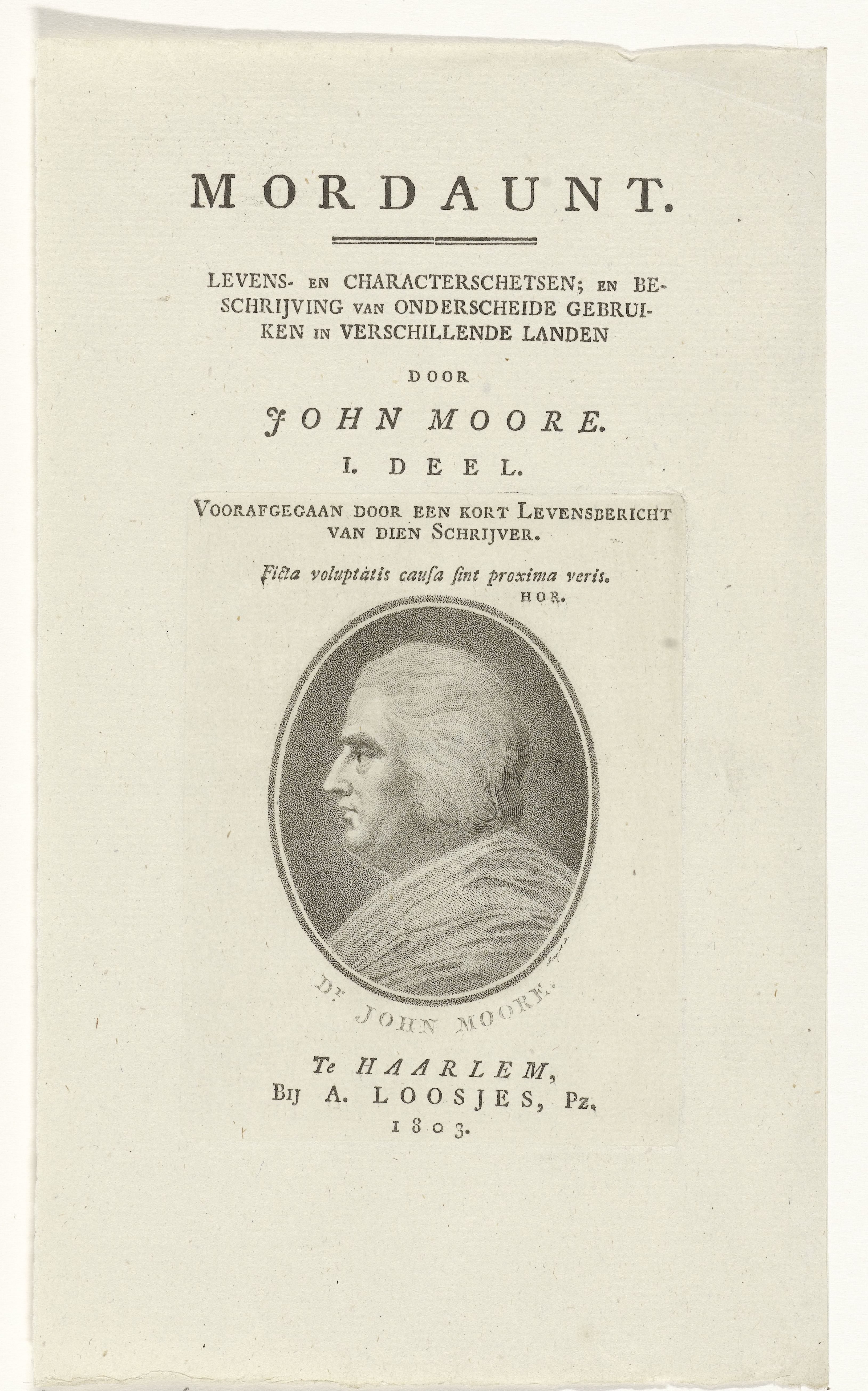 Portret van John Moore