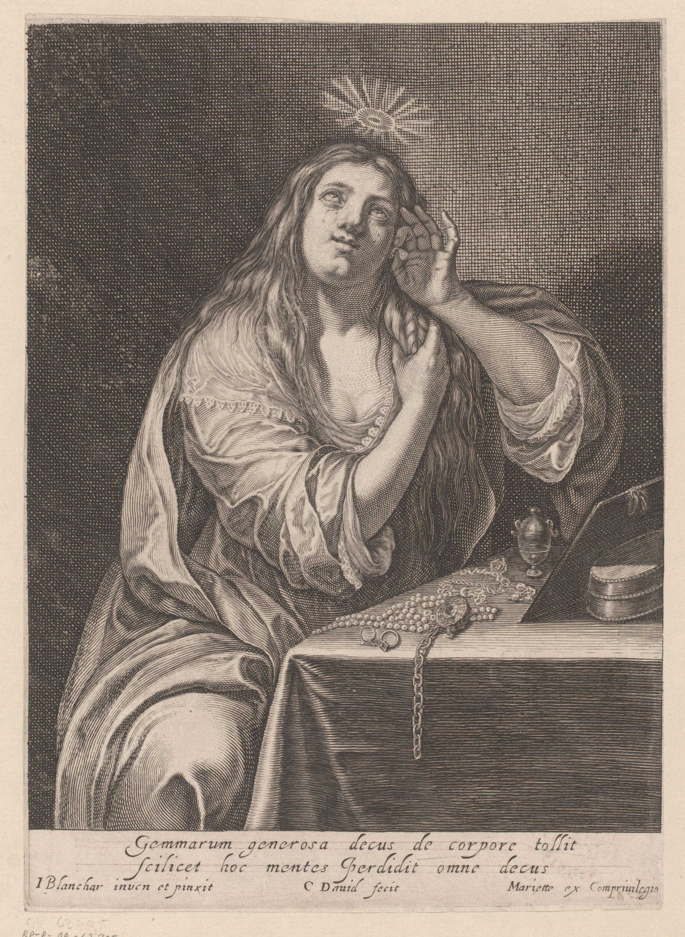 Maria Magdalena aan haar toilettafel