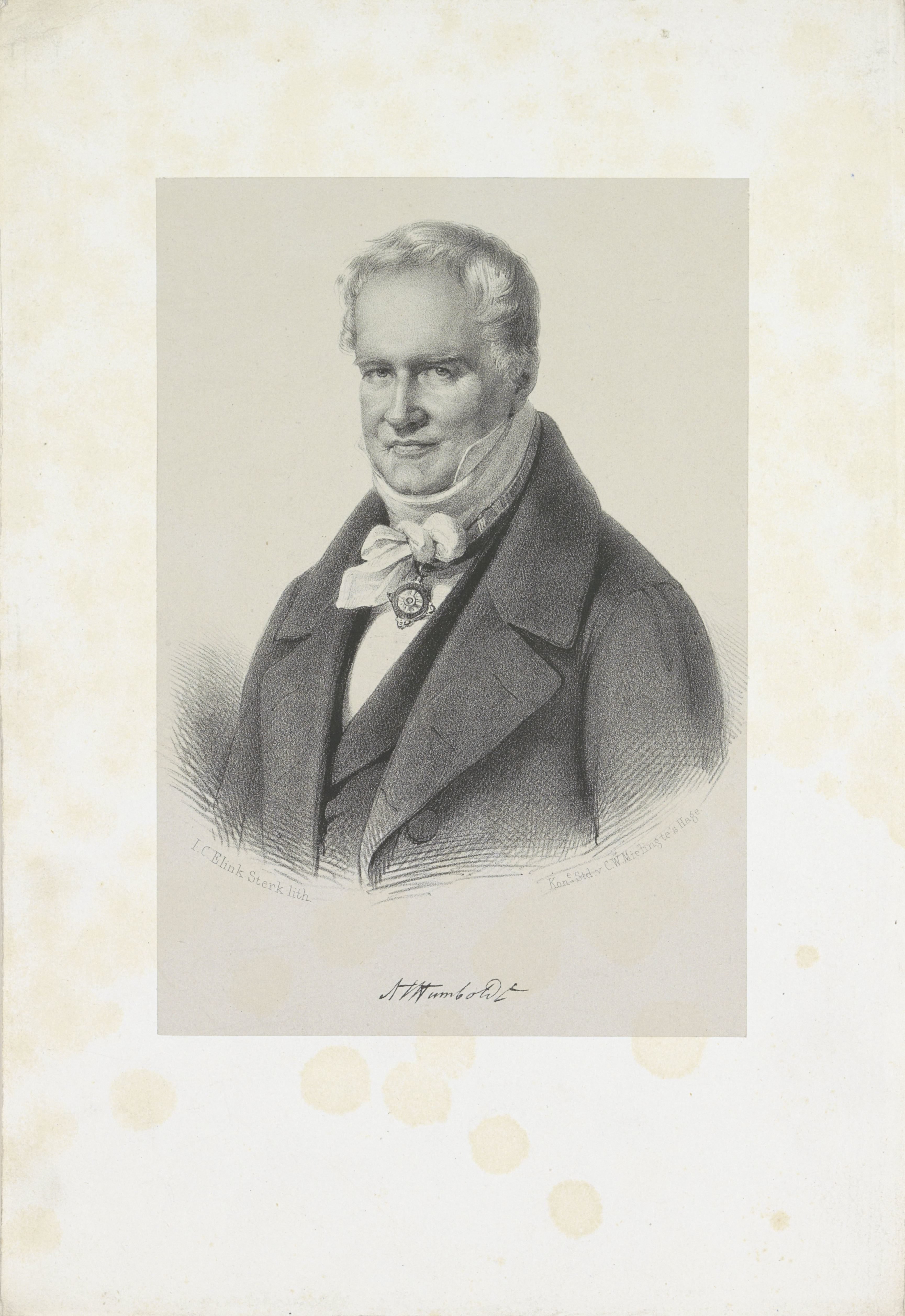 Portret van Alexander von Humboldt
